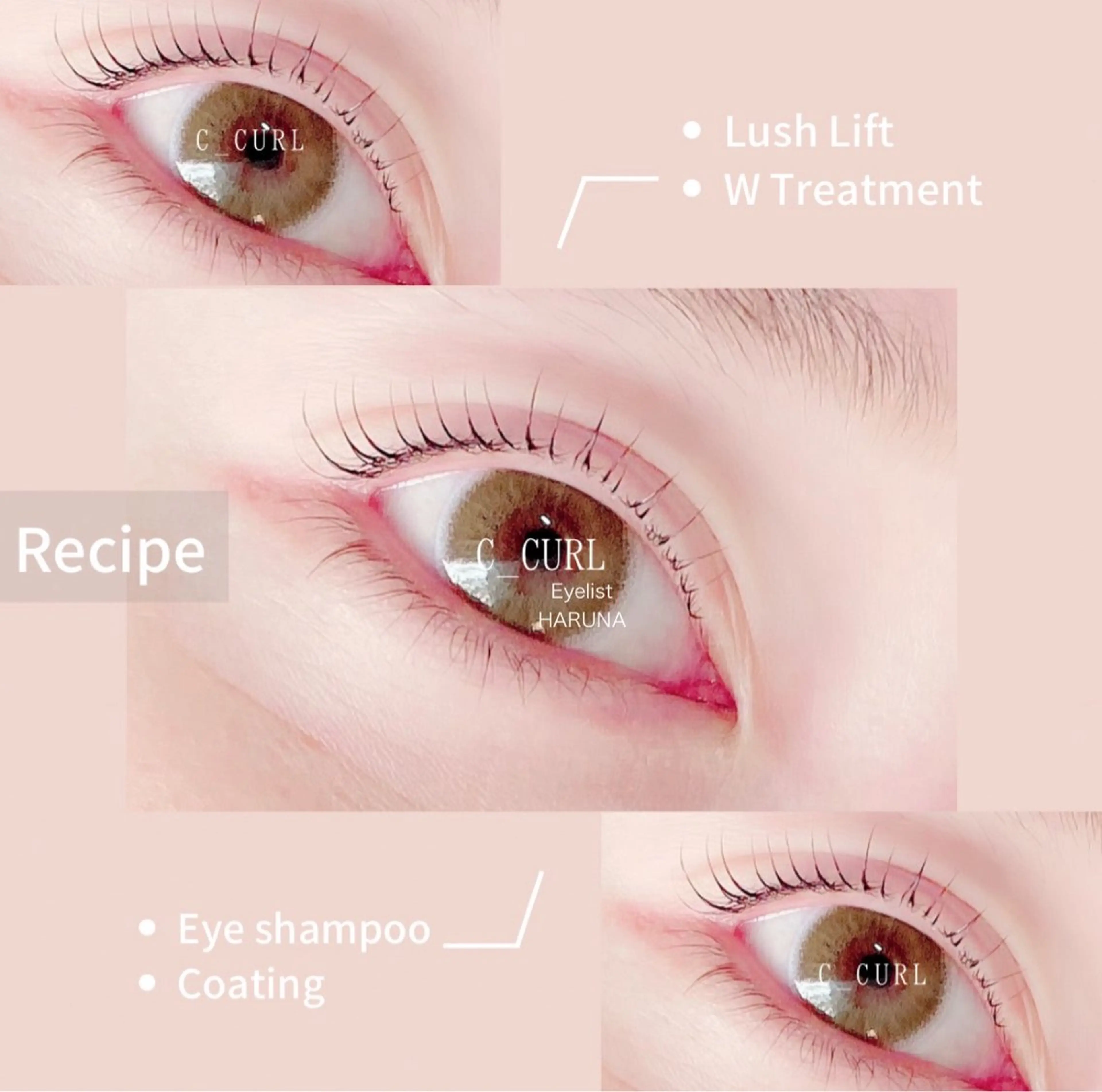 マツエク・マツパ GO TODAY SHAiRE SALON 銀座Pace店所属・Eyelist HARUNAのマツエク・マツパデザイン