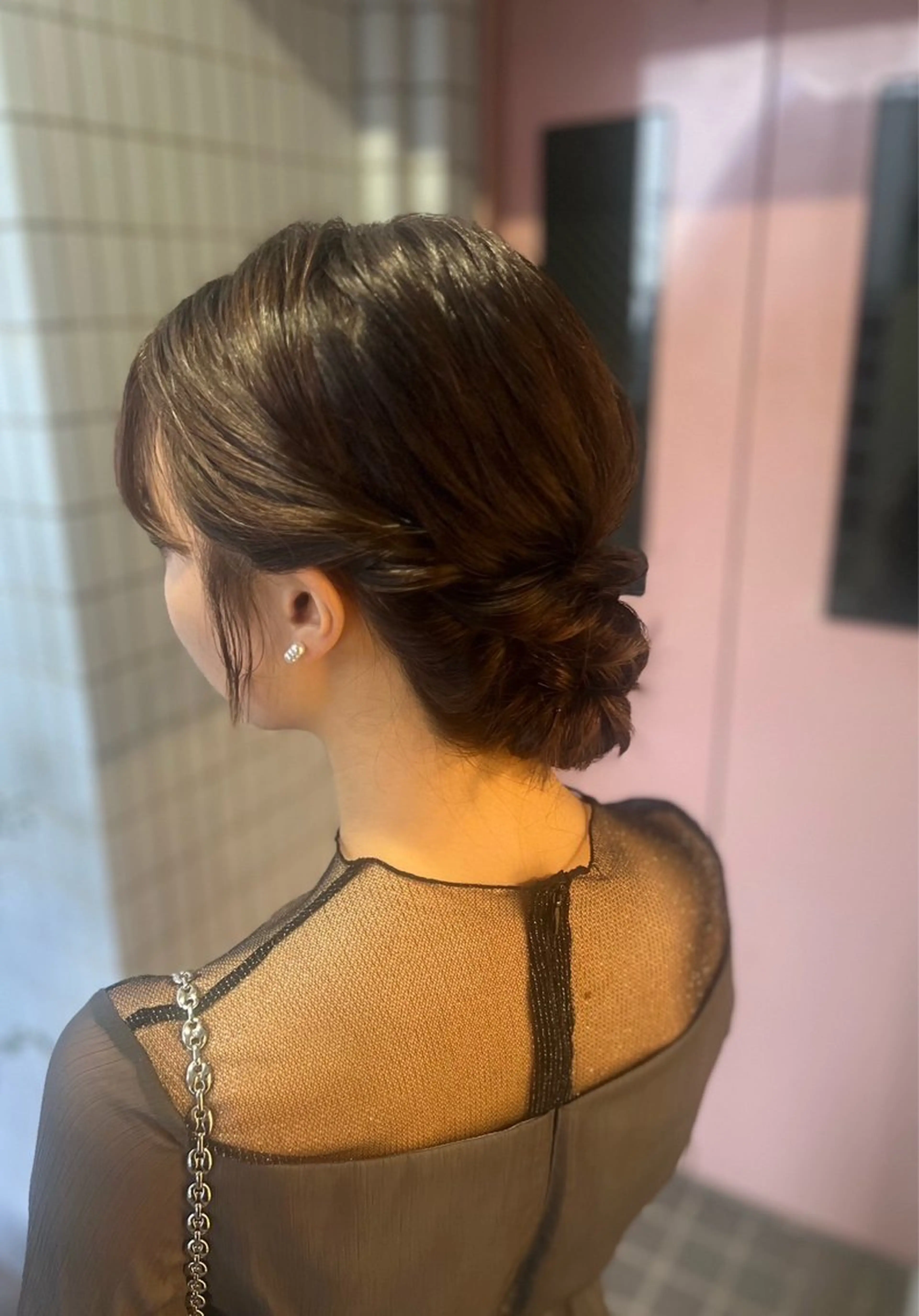 セミロング ヘアアレンジ ヘアセット "オトナ髪”/ LAKA TOCCAのヘアスタイル