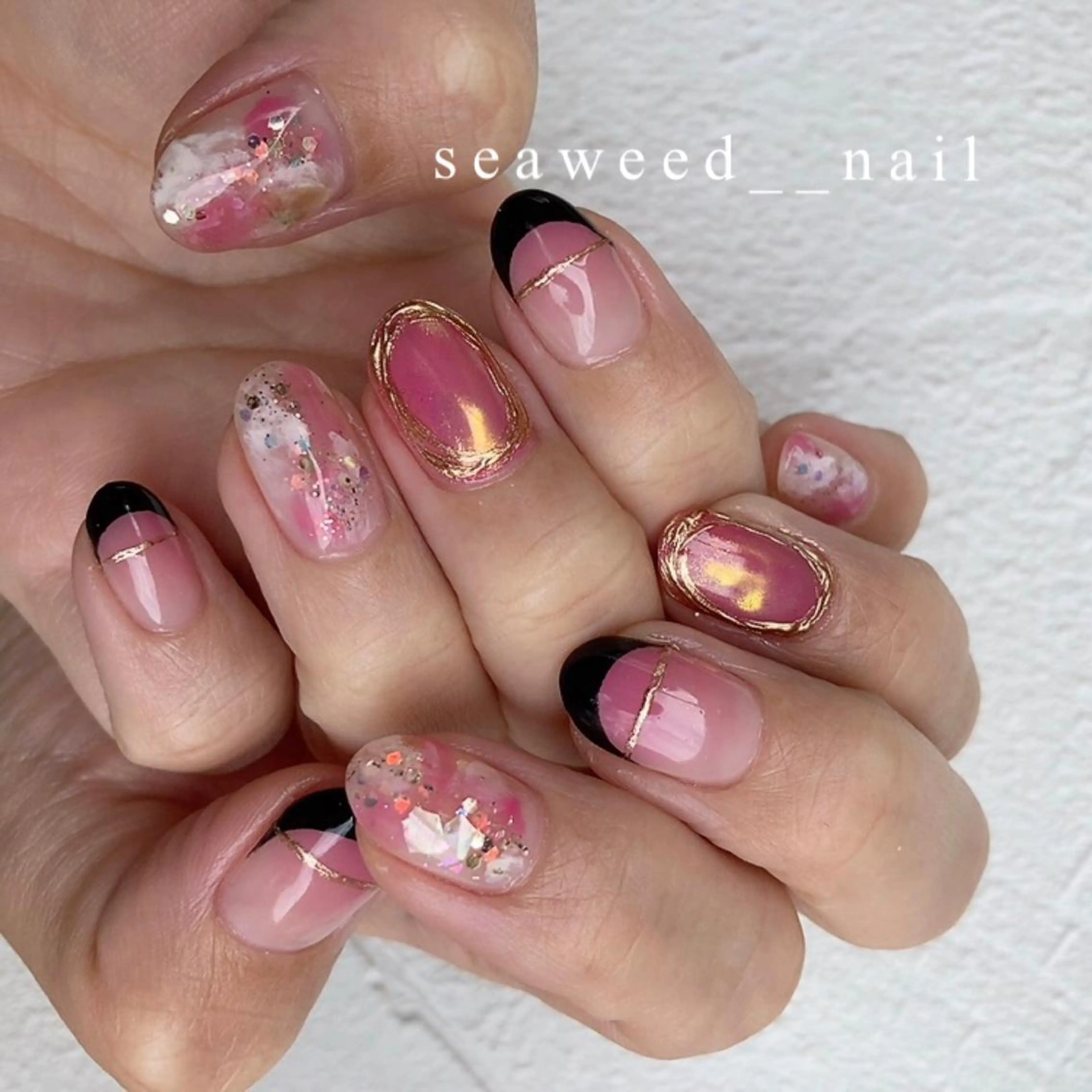 ネイル ハンドネイル seaweed nailのネイルデザイン