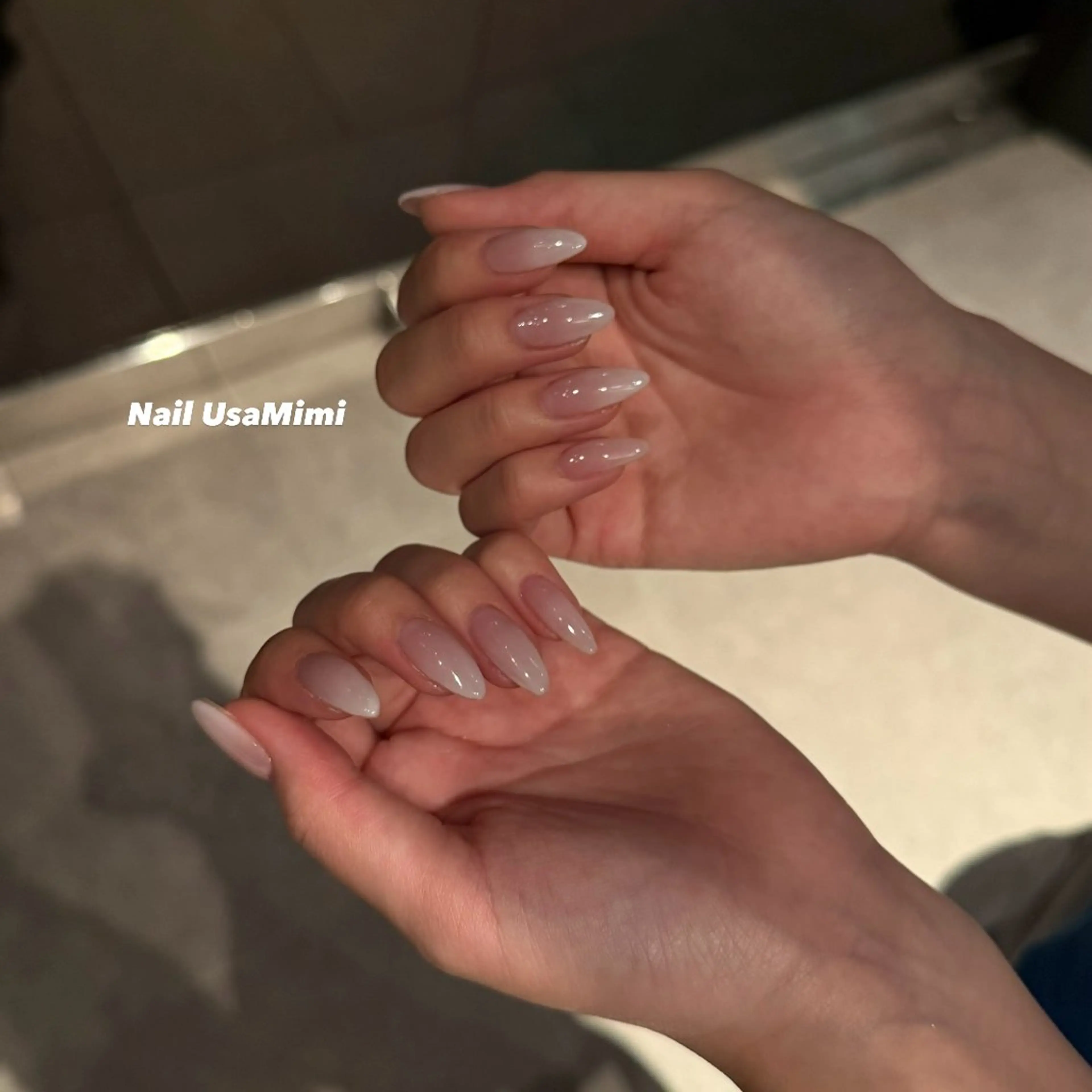 【ハンド】オフありグラデーション（ベースカラーあり）の写真