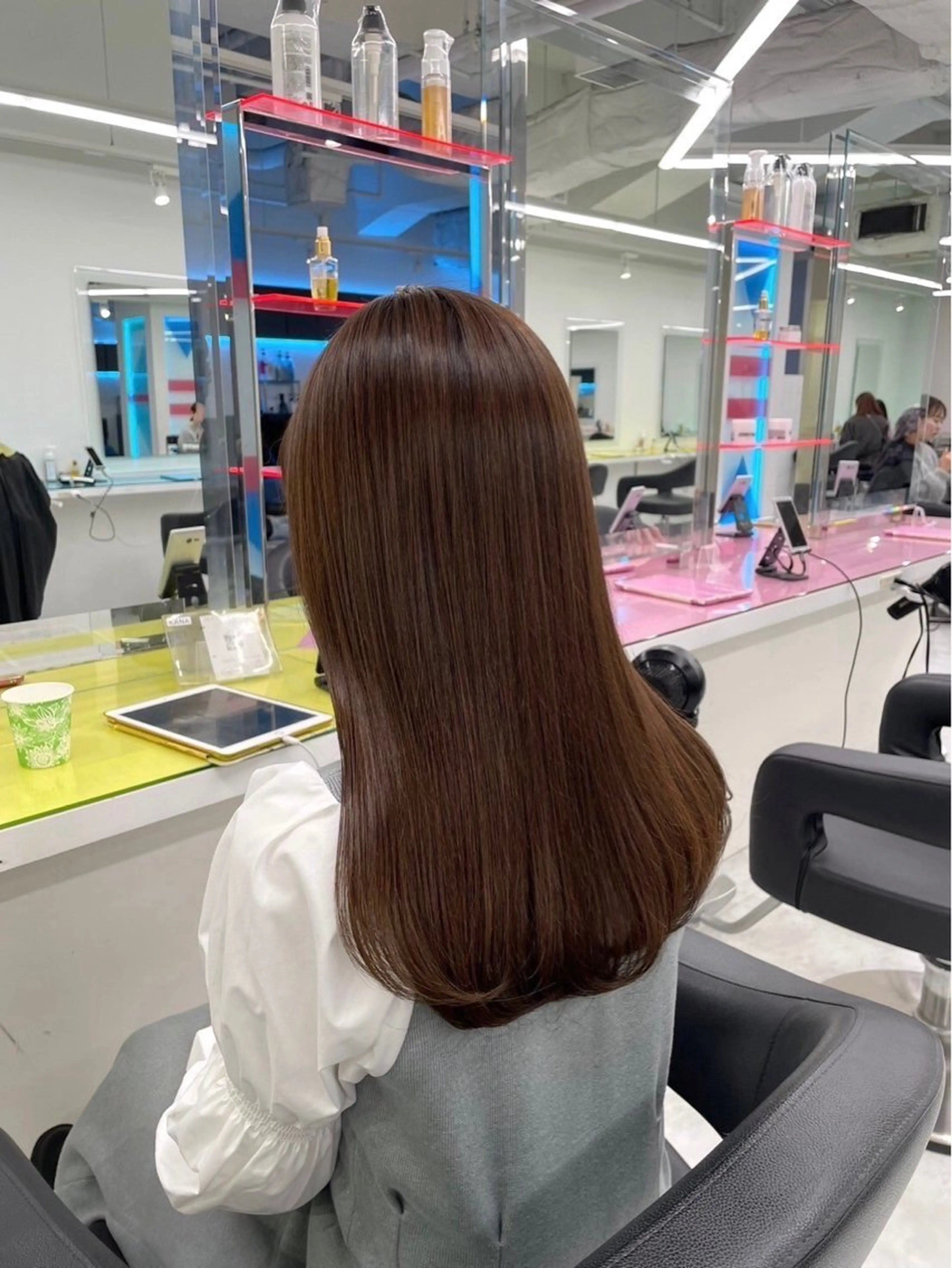 ロング カラー 髪質改善 トリートメント メンズカットの達人 暖色カラー ダイチのヘアスタイル