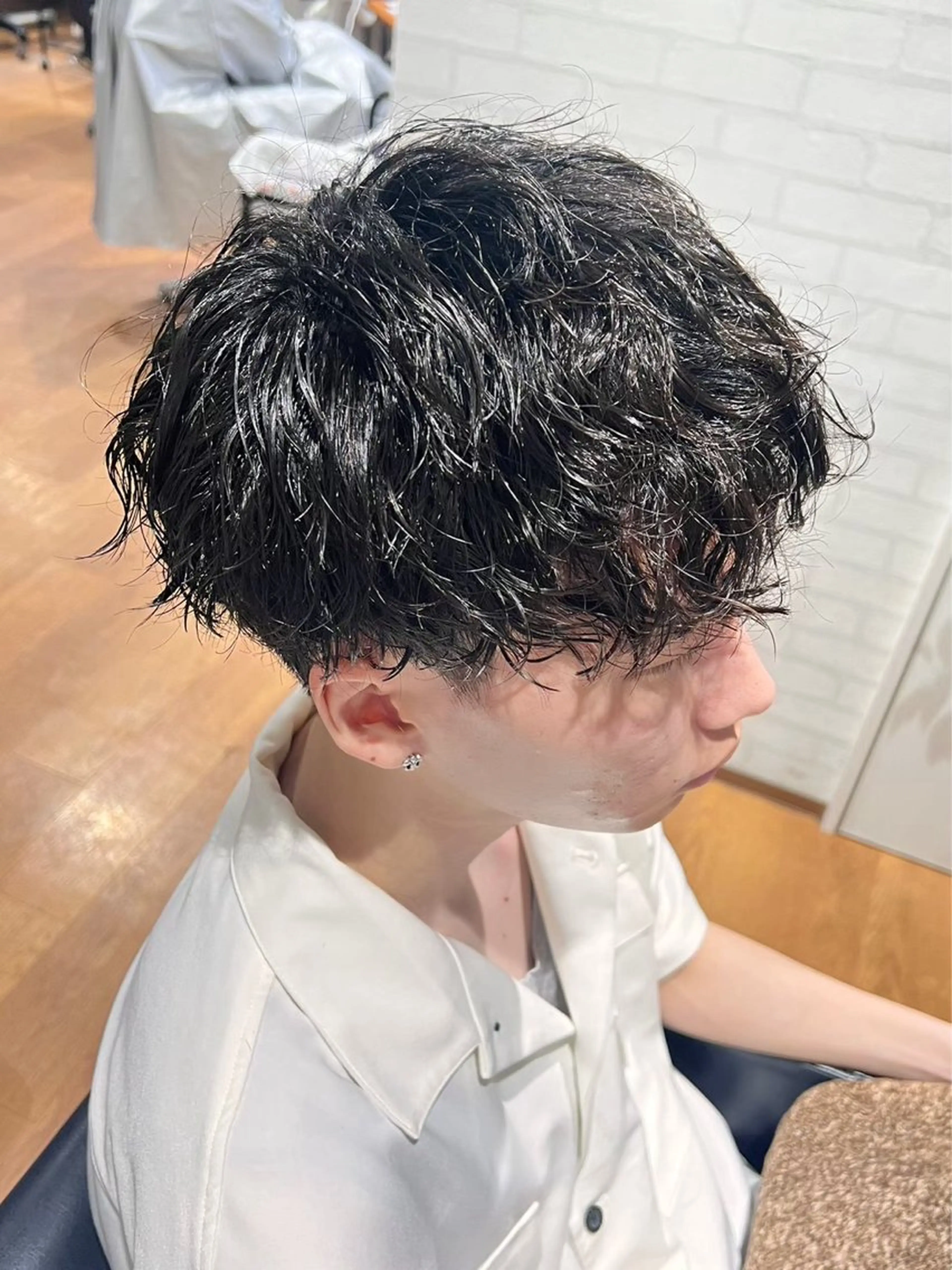 ショート パーマ メンズ 土屋 咲希のヘアスタイル