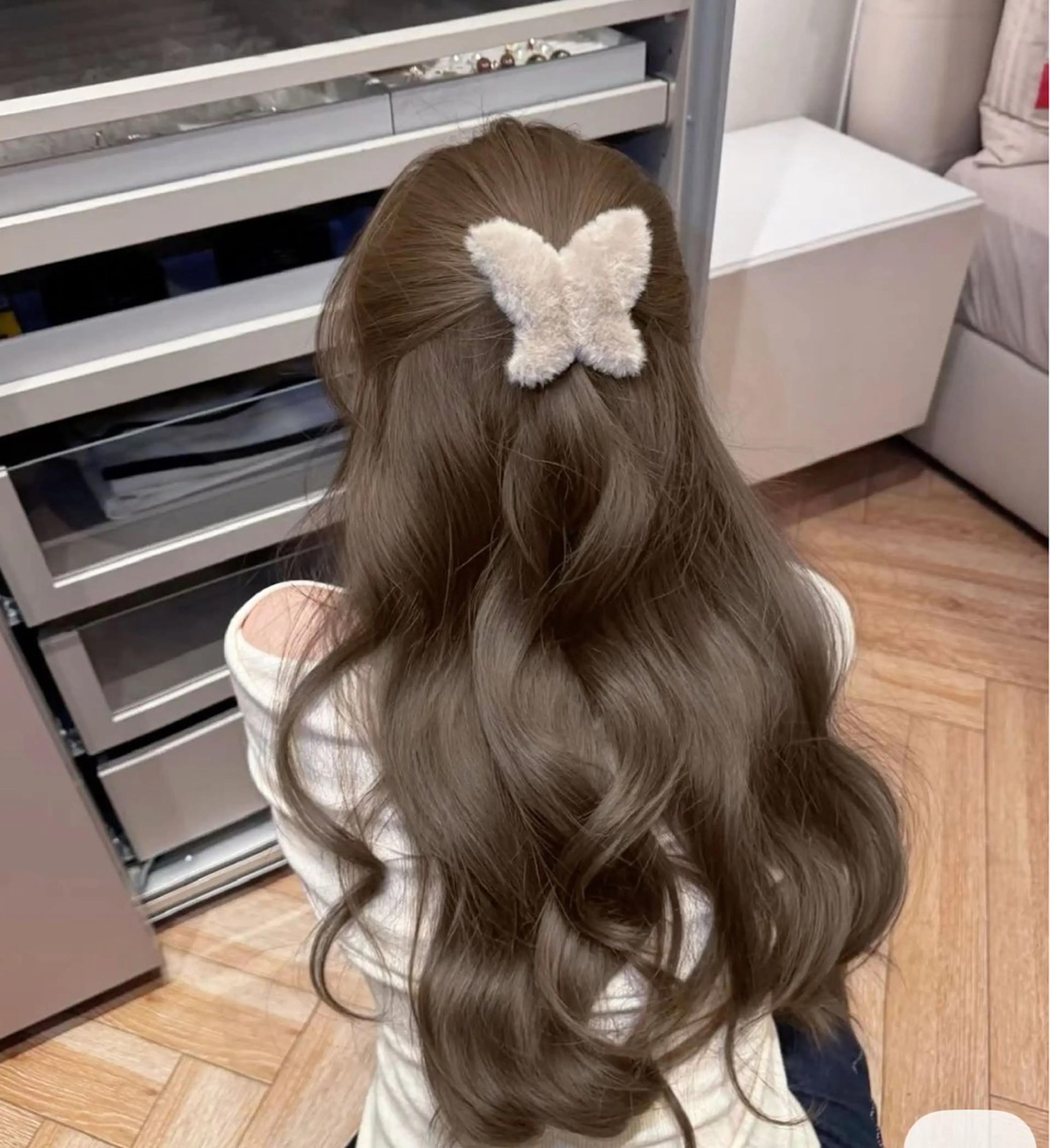カラー ヘアカラー ヘッドスパ 🤍韓国ヘア🤍透明 感ベージュ/まりんのヘアスタイル
