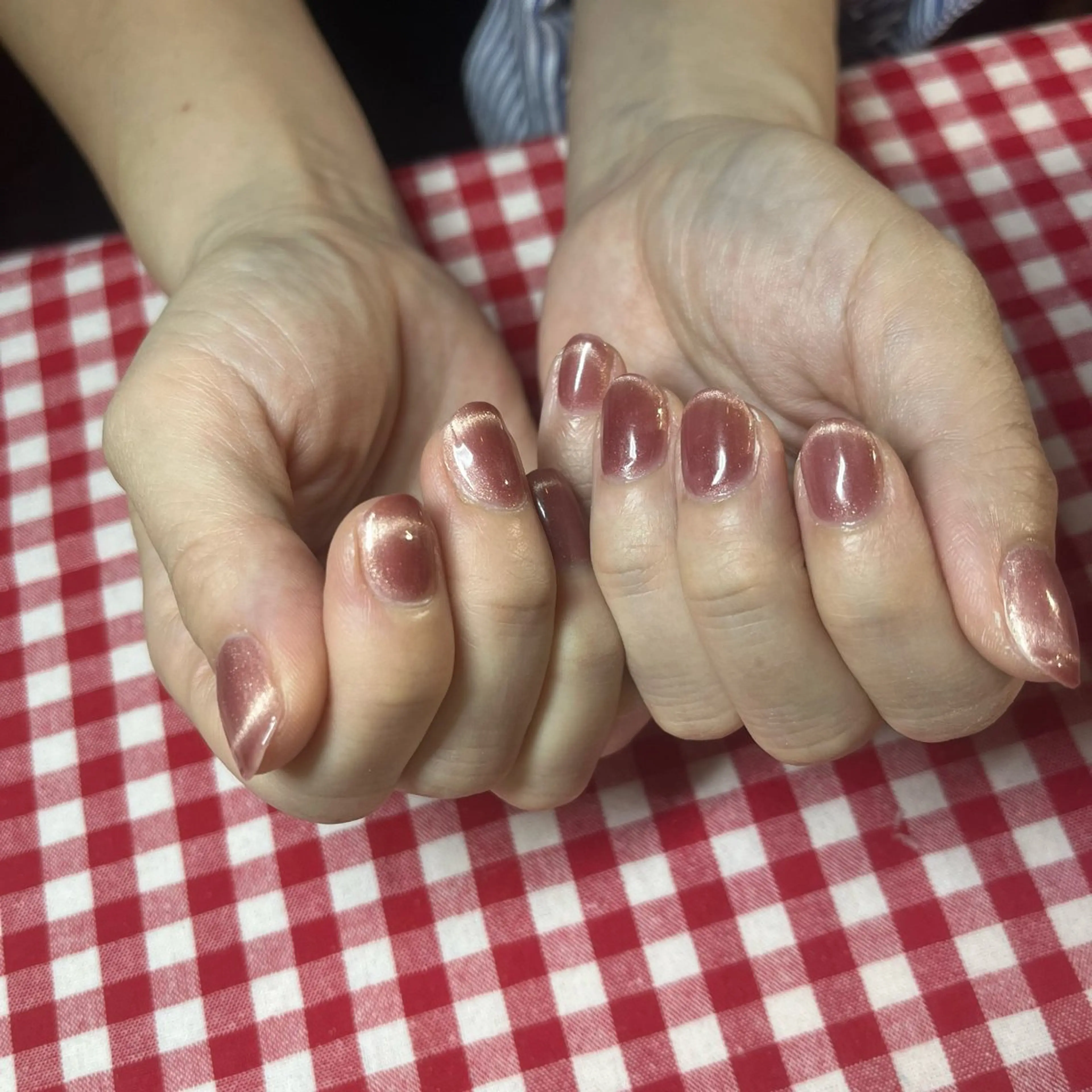 ネイル フレンチネイル マグネットフレンチ ハンドネイル NAIL MATILDa 1103所属・NAIL MATILDaのネイルデザイン