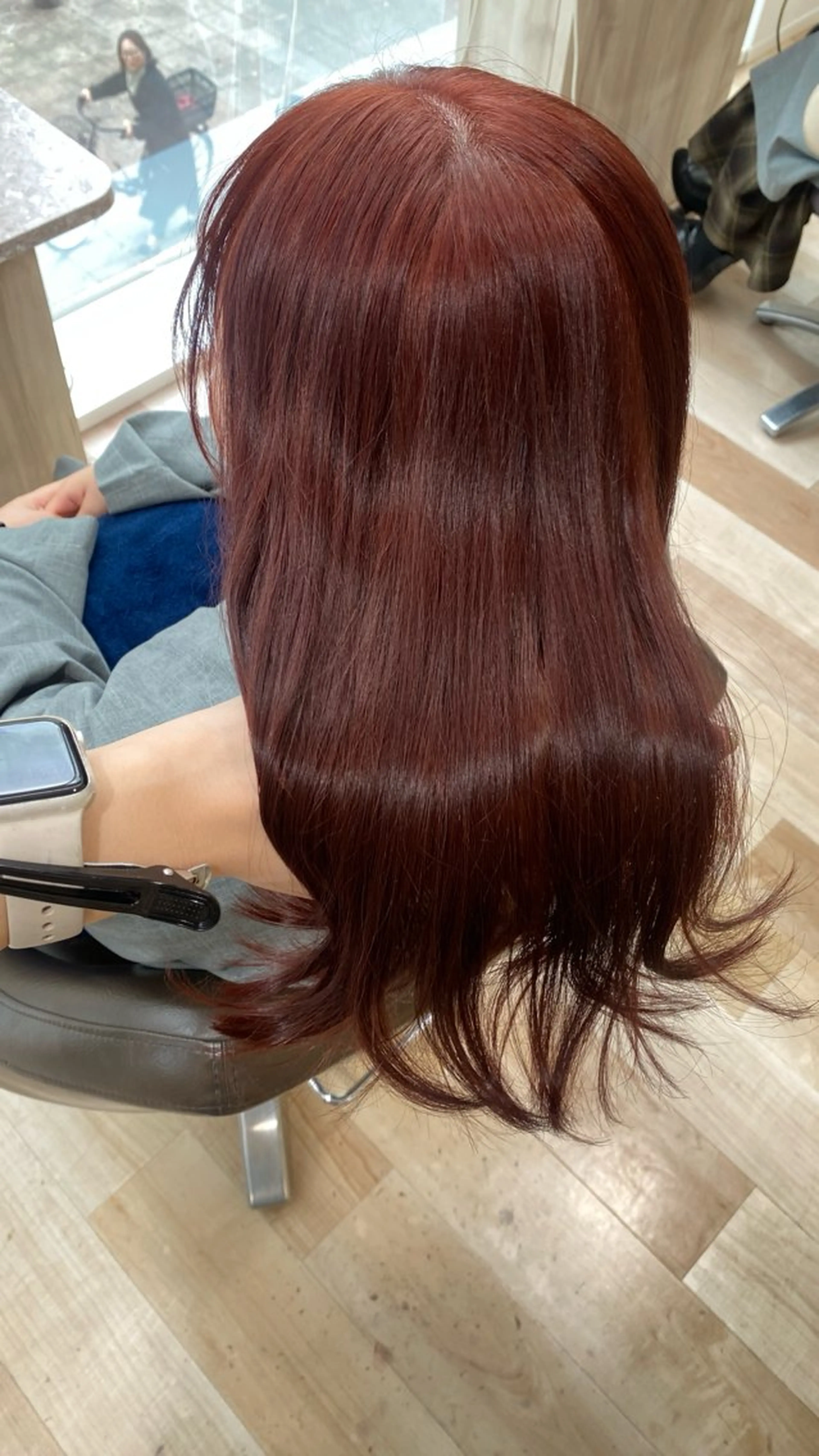 セミロング カラー ブリーチ ブリーチなしカラー カット ヘアカラー トリートメント 松永 わかなのヘアスタイル
