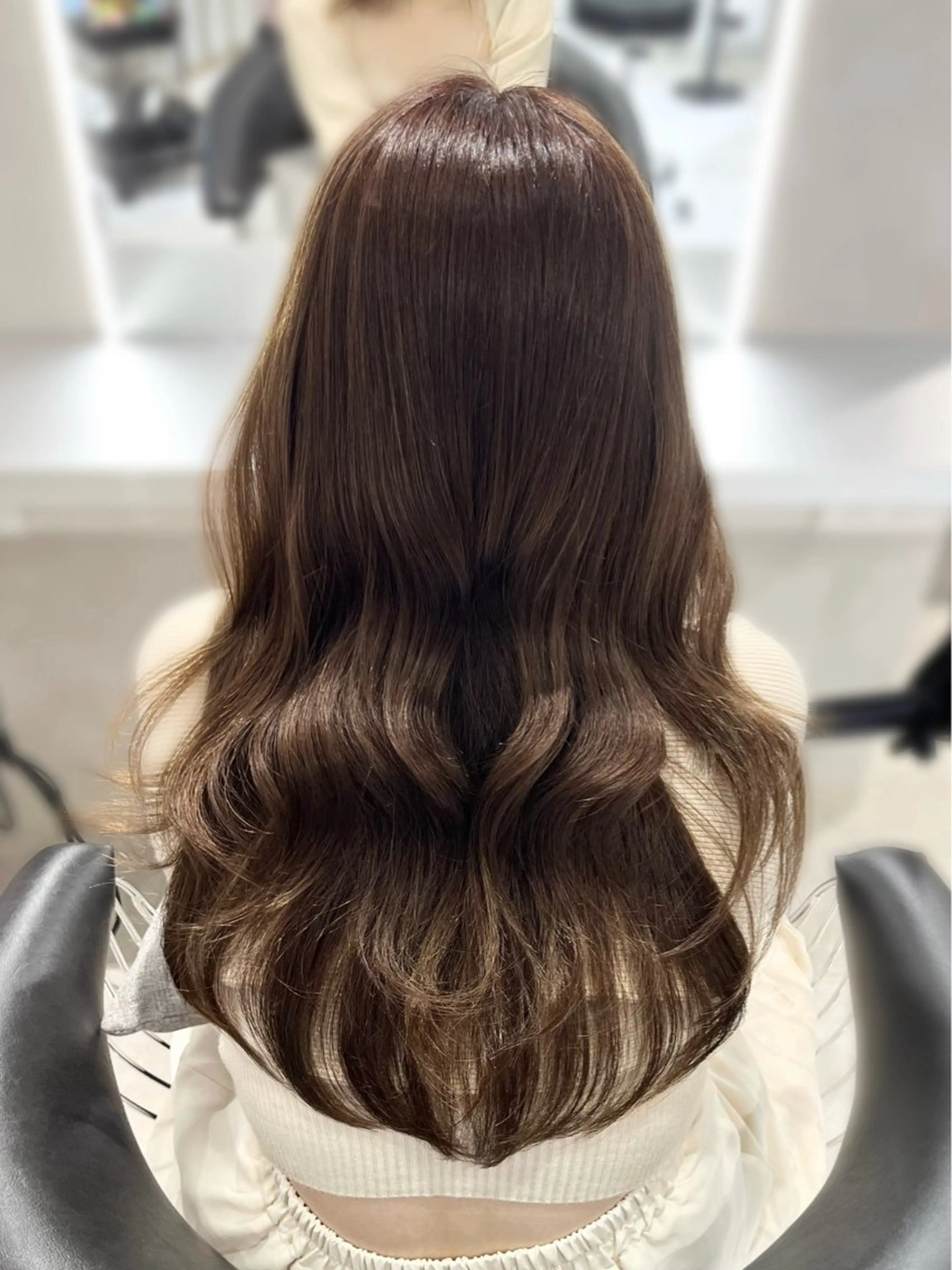 ロング レイヤーカット カット ヘアカラー トリートメント 韓国盛れヘア🩶/ 池袋𝐑𝐢𝐧𝐚のヘアスタイル