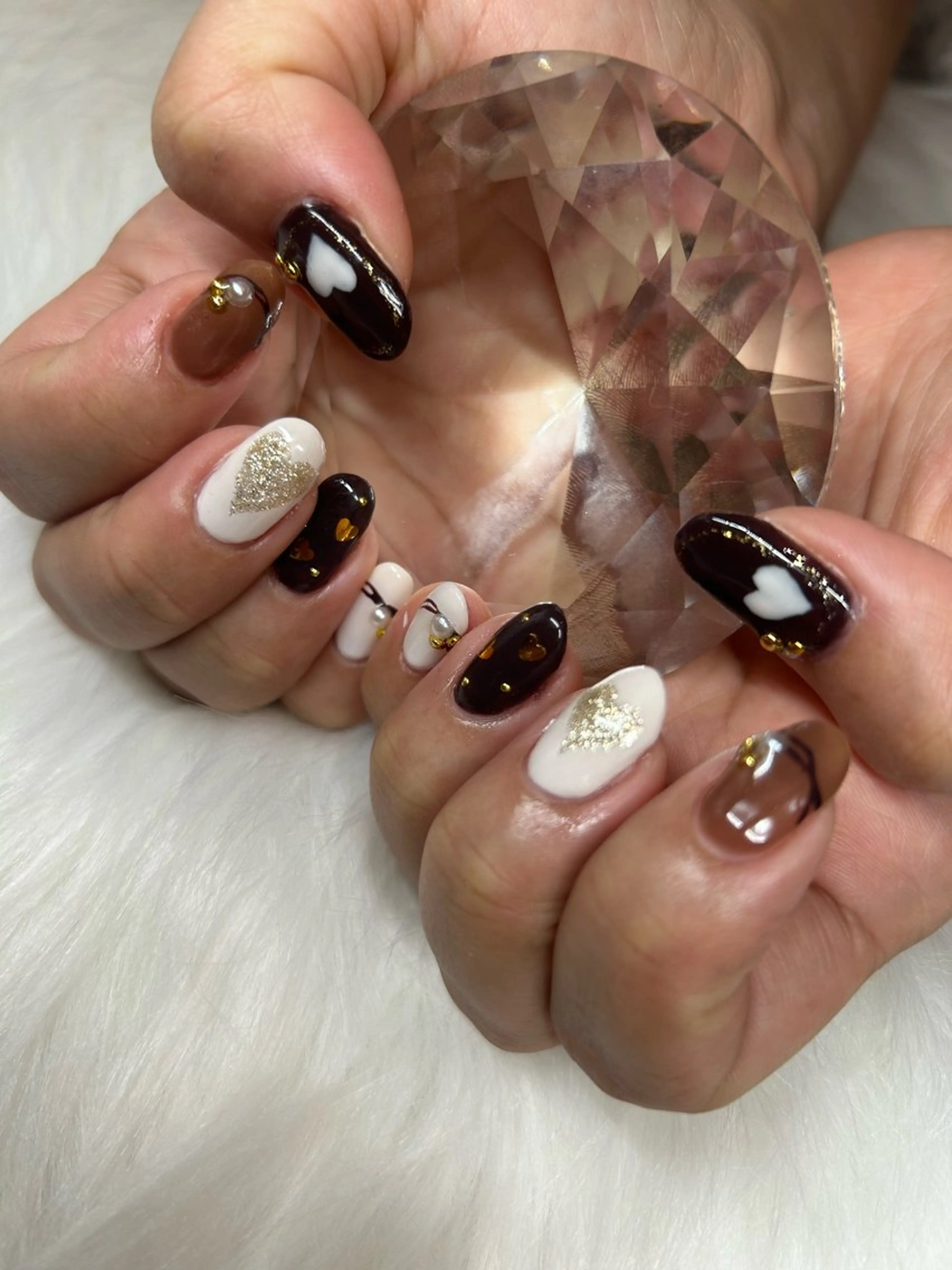 ネイル アートネイル バレンタイン ハンドネイル COCO所属・COCO nail salonのネイルデザイン