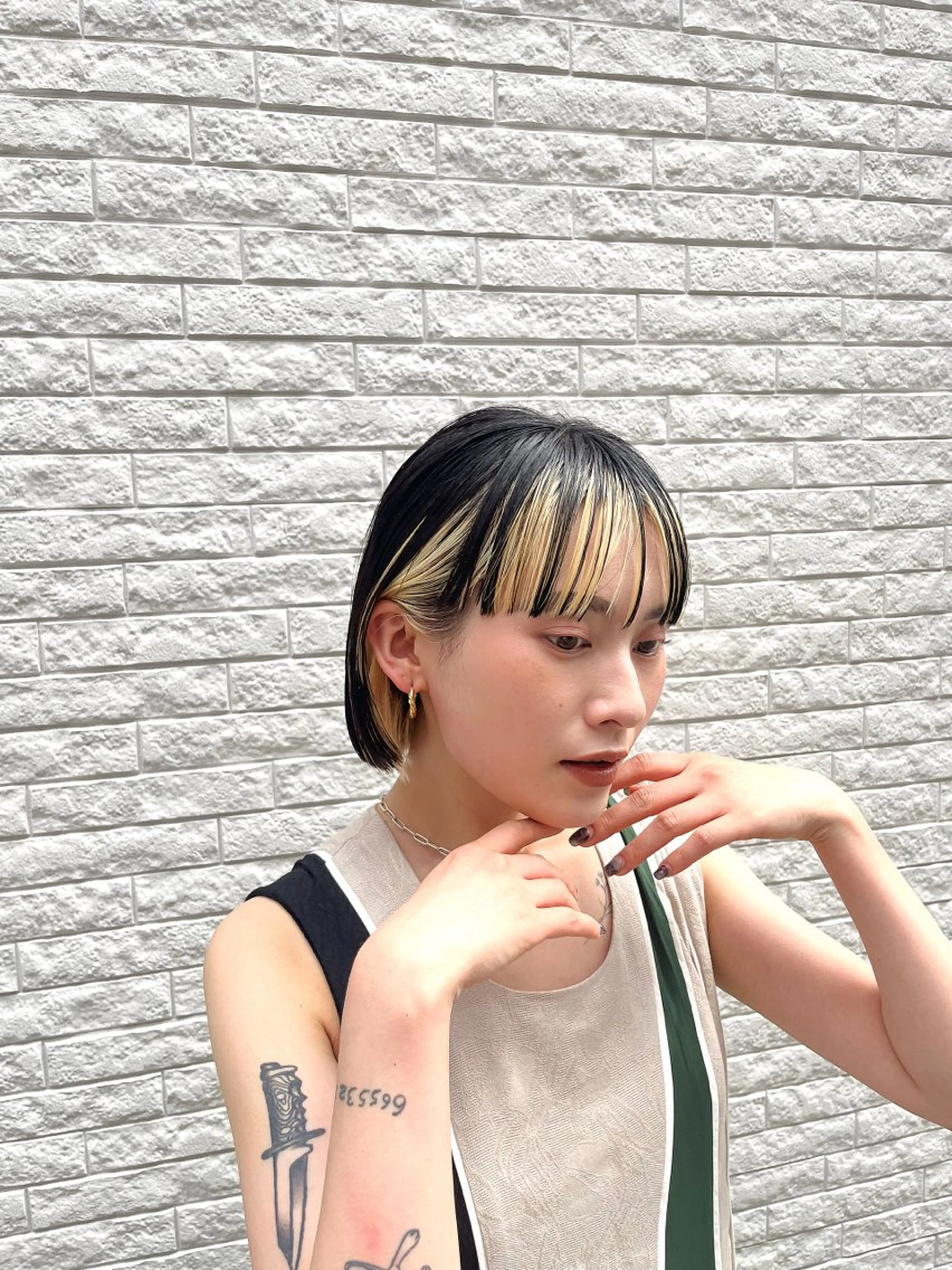 ミディアム カラー 浦和Lond 山本賢人のヘアスタイル