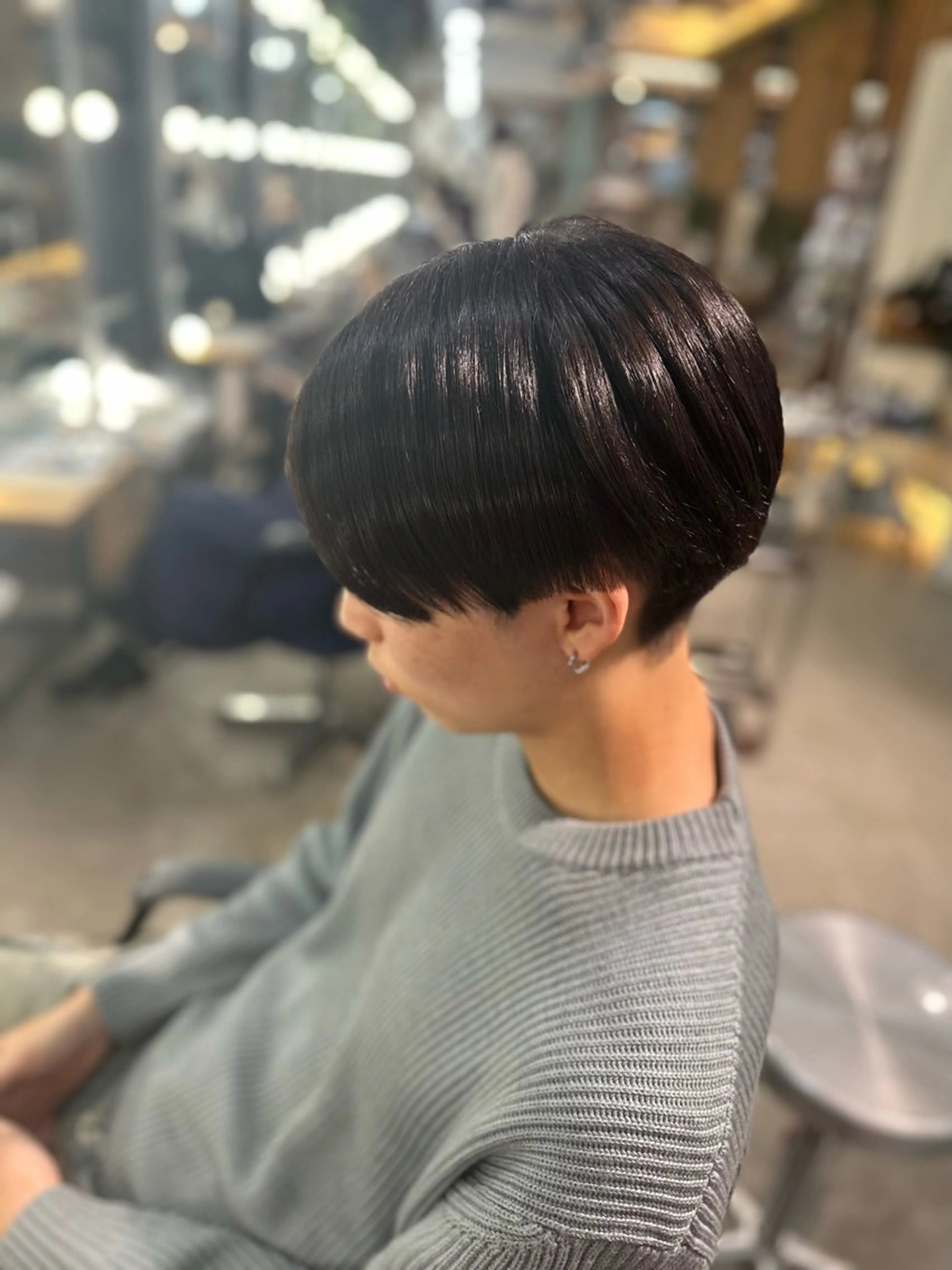 ショート メンズ センターパート 溜 一太のヘアスタイル