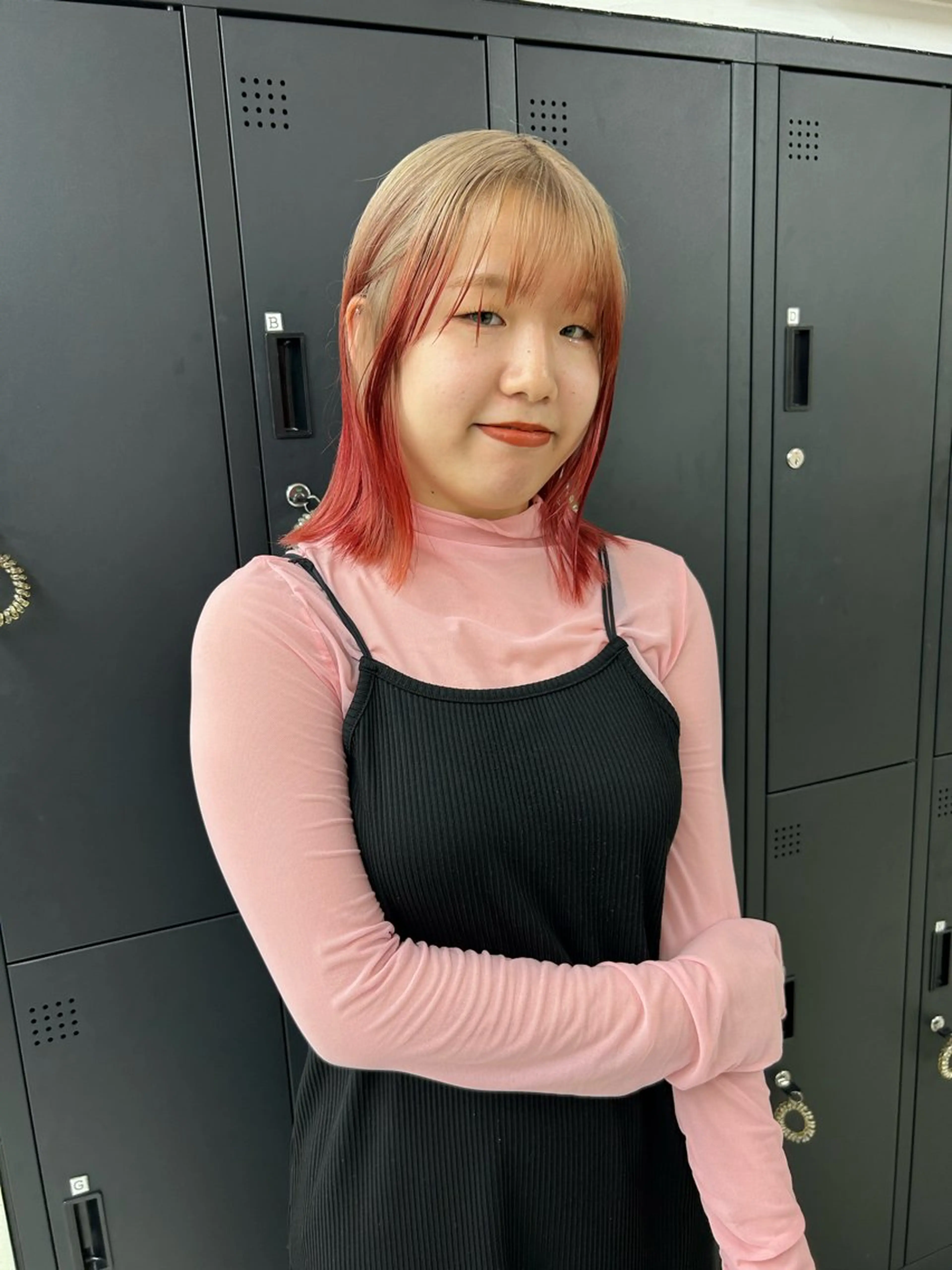 ミディアム ヘアカラー トリートメント ダブルカラー/韓国 ヘア/さわのあかねのヘアスタイル