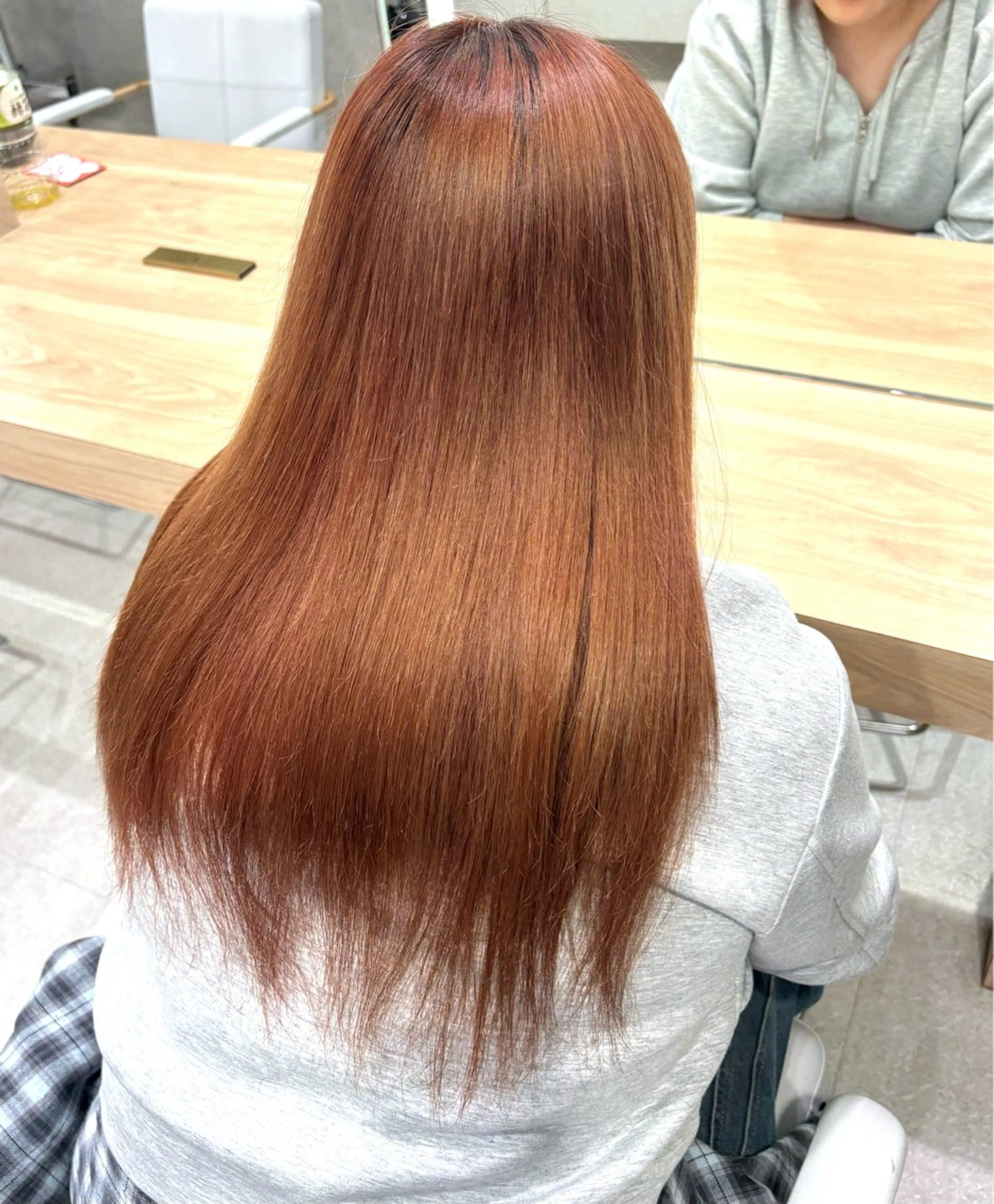 ロング ヘアカラー トリートメント ブリーチなしカラー/ 縮毛矯正🍓kaeのヘアスタイル