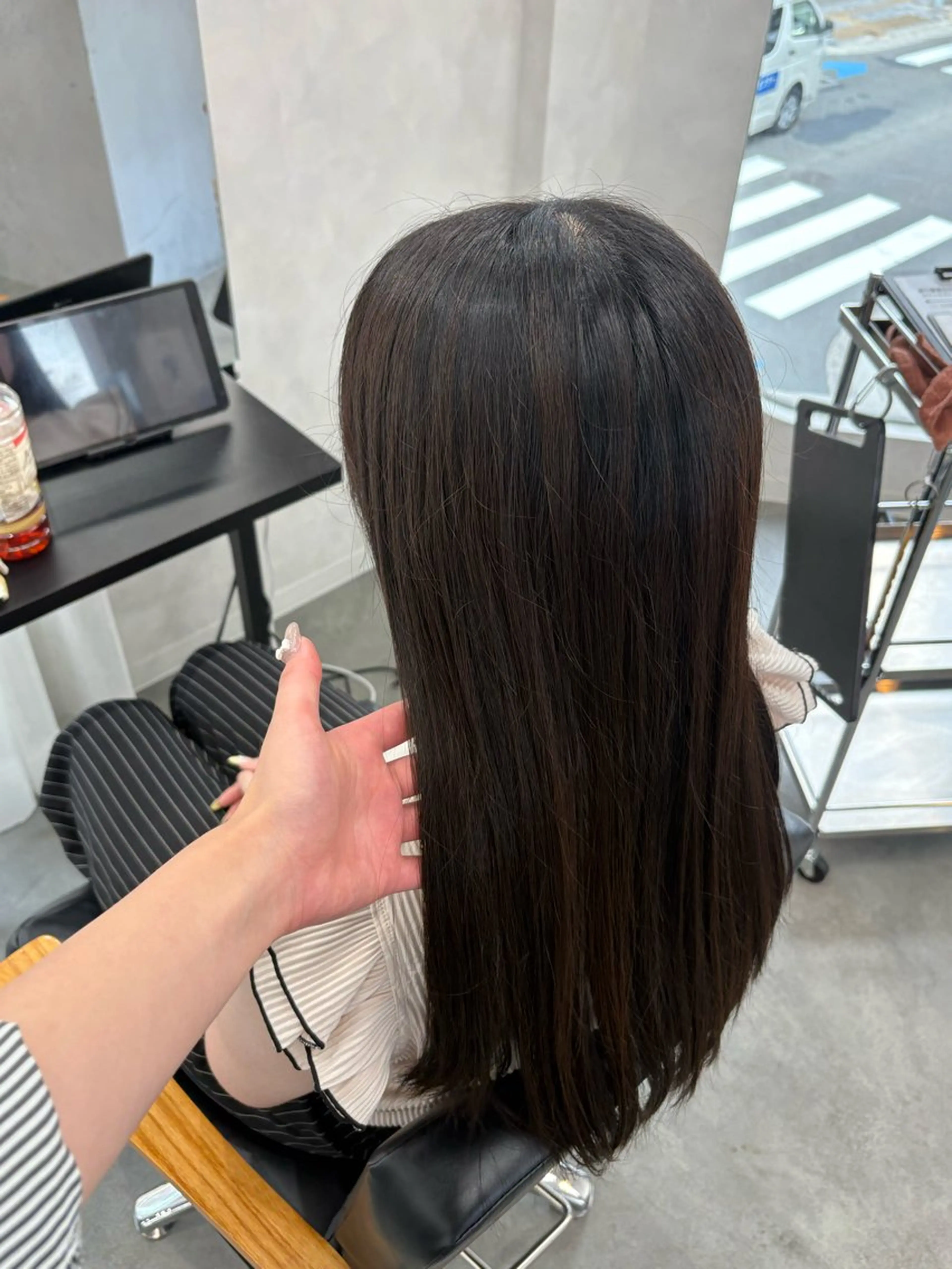 ロング 縮毛矯正 LIV所属・LIV(リヴ) My (マイ)のヘアスタイル