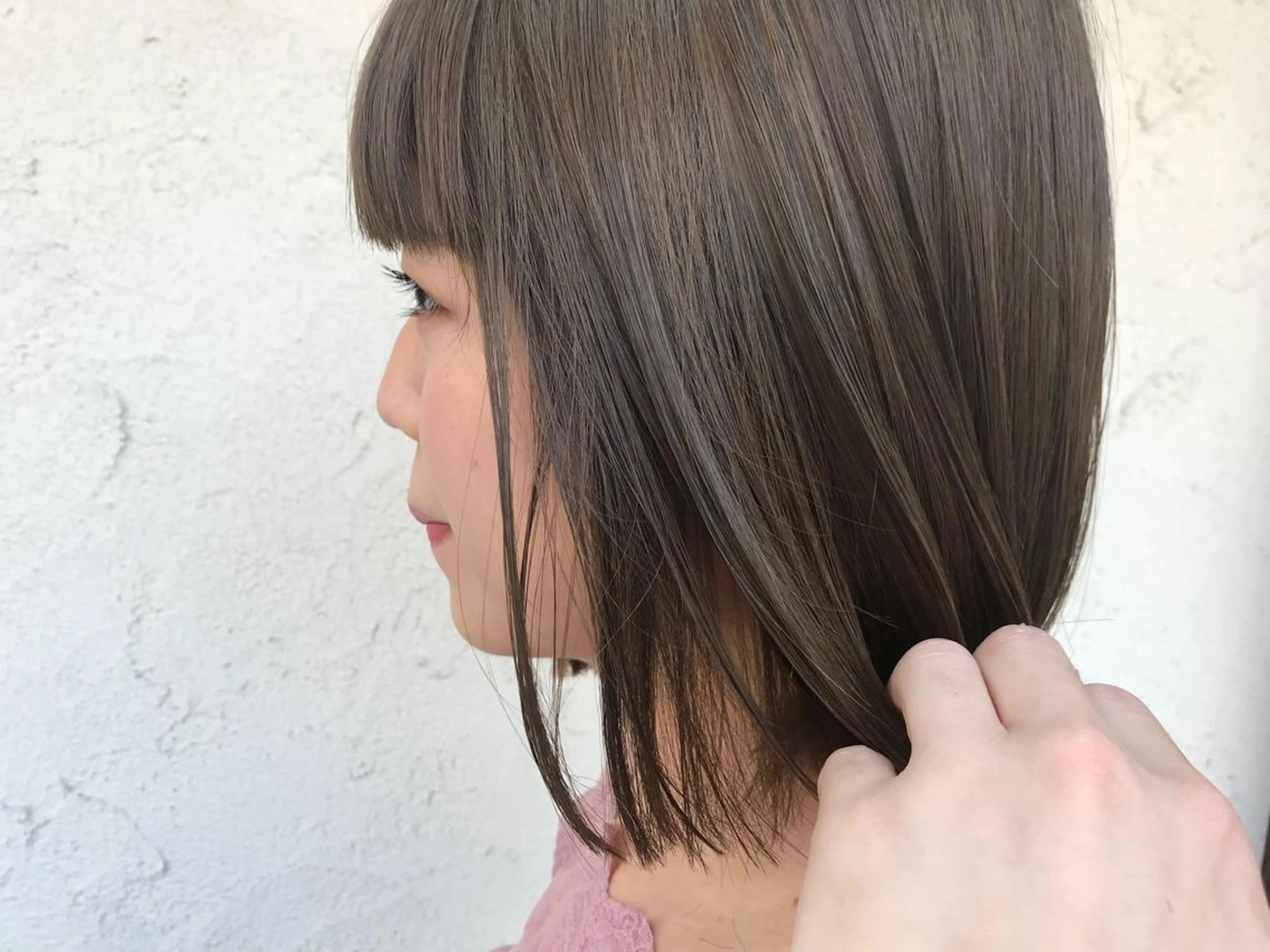 ショート カラー ベージュカラー ボブ 艶髪育成サロン 京橋　shinのヘアスタイル