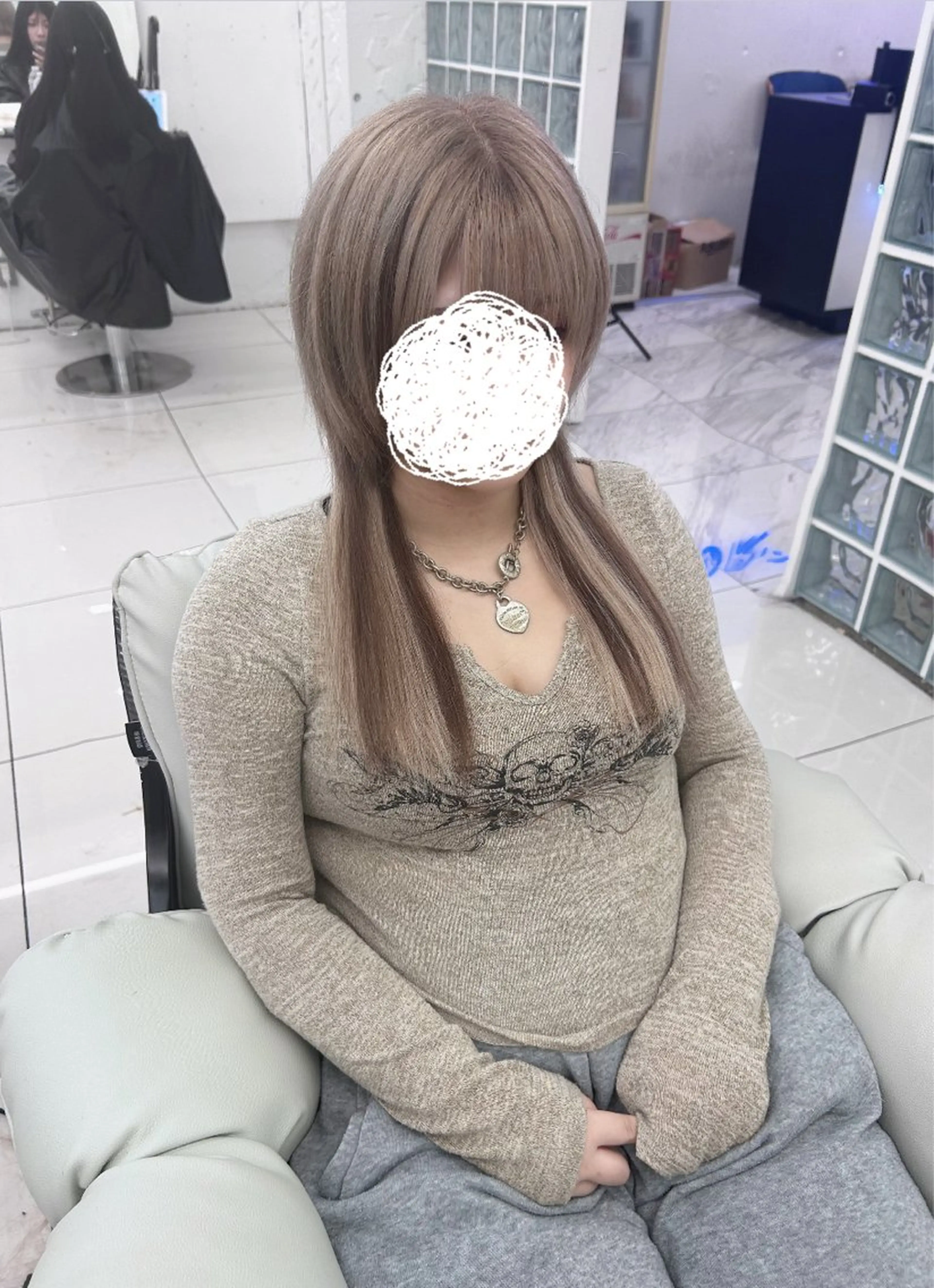 ロング ロング ウルフカット エクステ 三尾 樺緒のヘアスタイル
