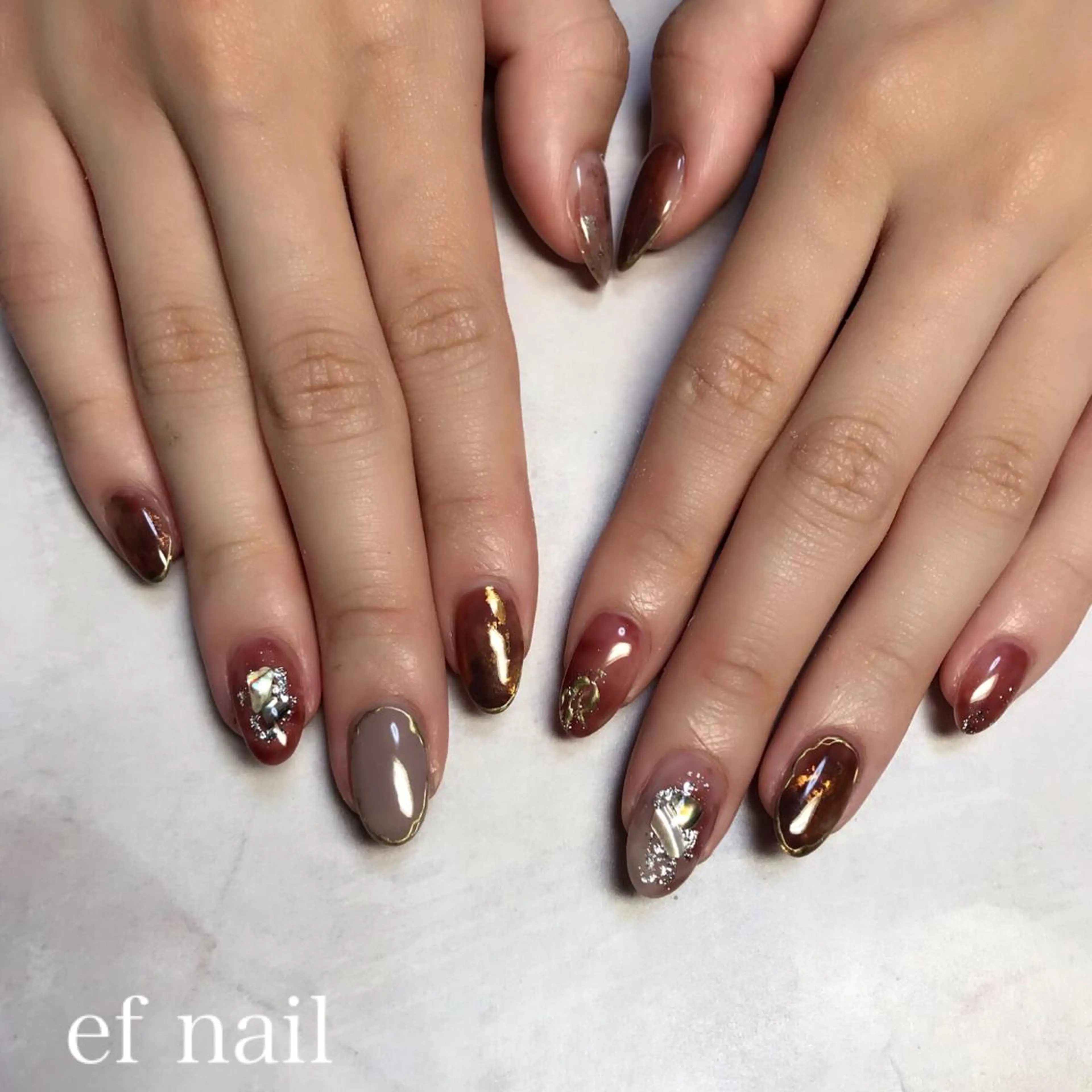 ネイル ハンドネイル ef nailのネイルデザイン