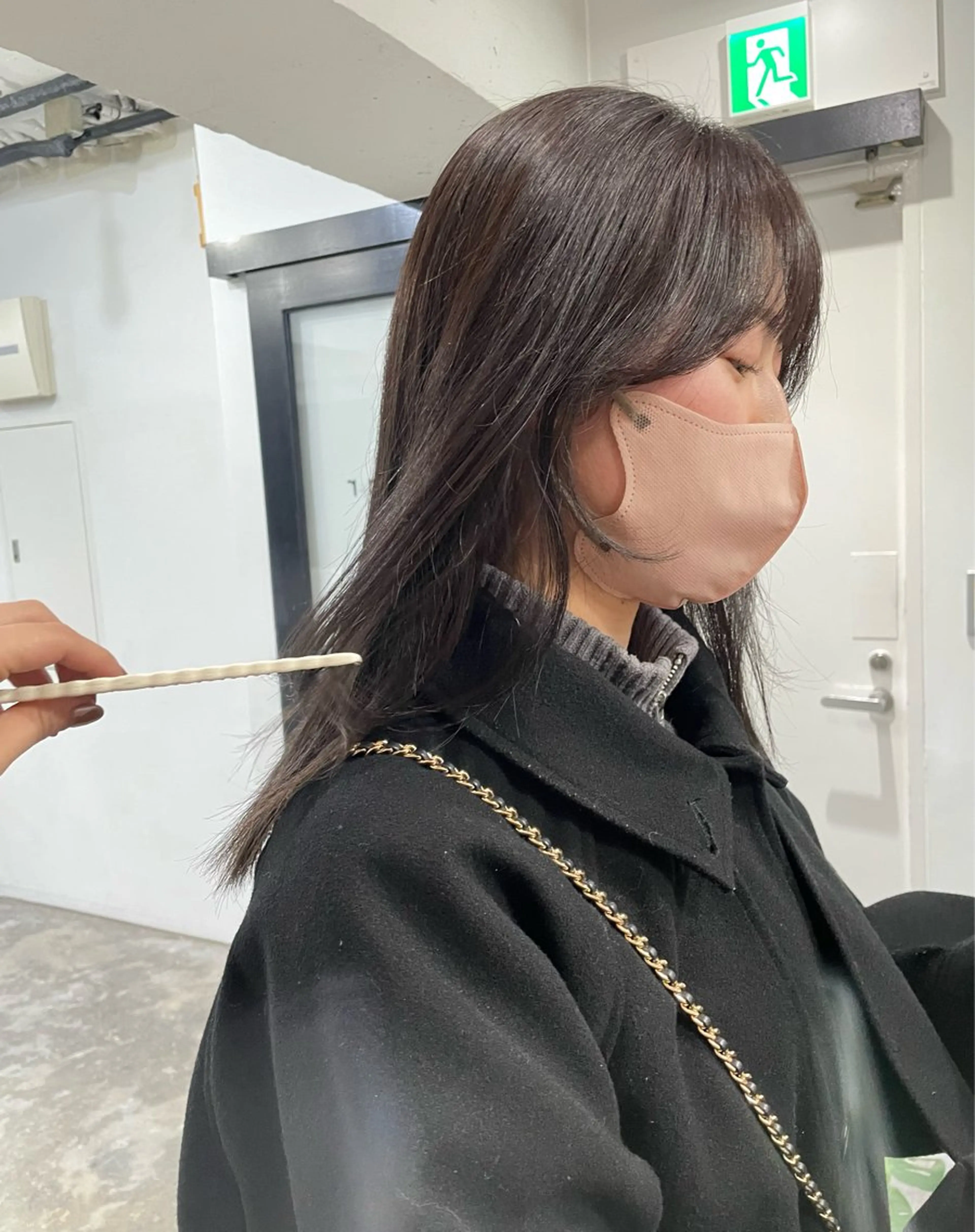 ミディアム カラー ブラウンカラー ラベンダーカラー ラベンダーブラウン 顔周りカット カット ヘアカラー astar所属・kotono🪿 透明感カラーのヘアスタイル