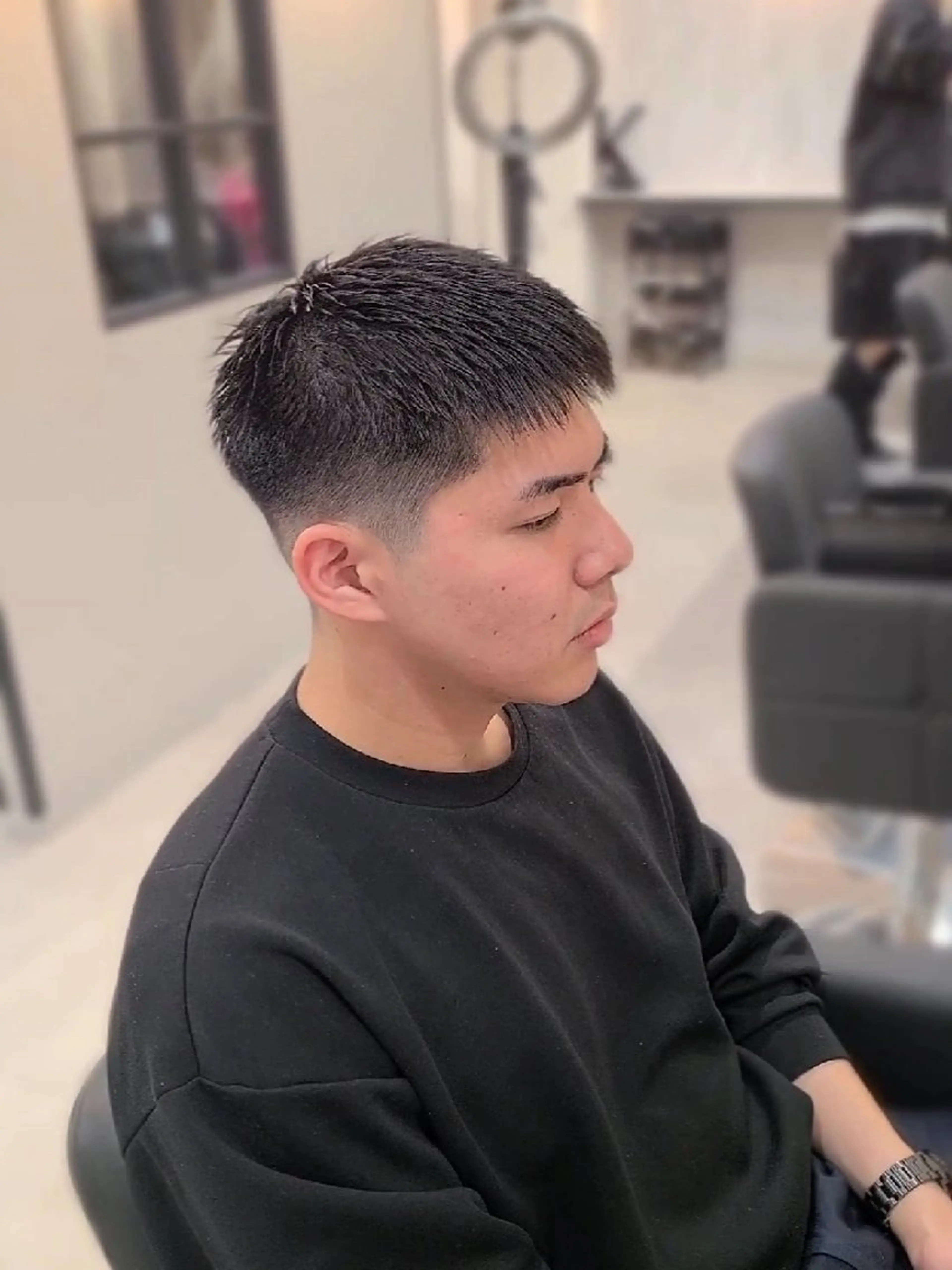 メンズ ショート カット ヘアセット Lapis 名古屋駅前店所属・LEN名古屋/パーマ メンズ特化美容師のヘアスタイル