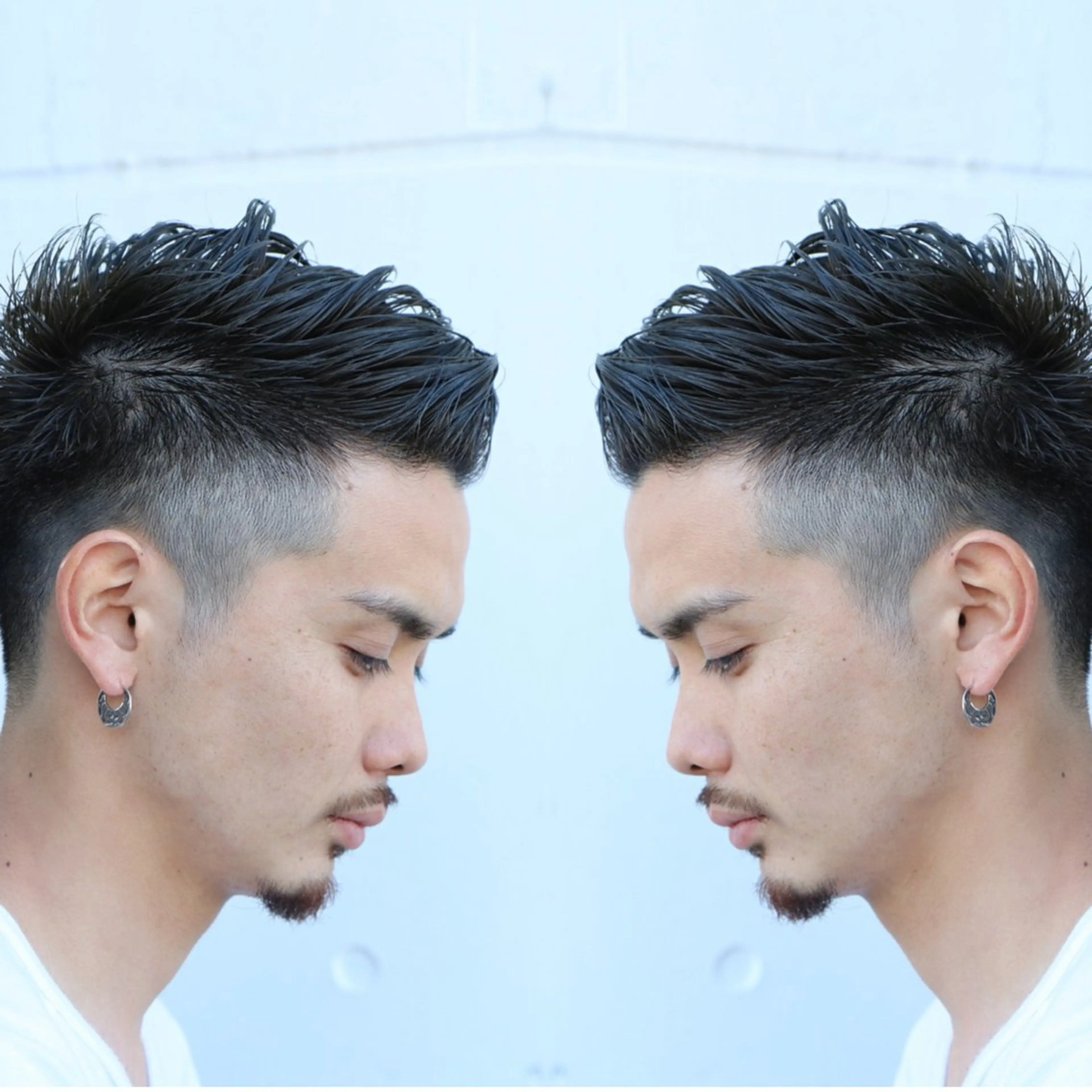 ショート カラー メンズ カット 次世代シールエクステ 錦糸町村上拓真のヘアスタイル