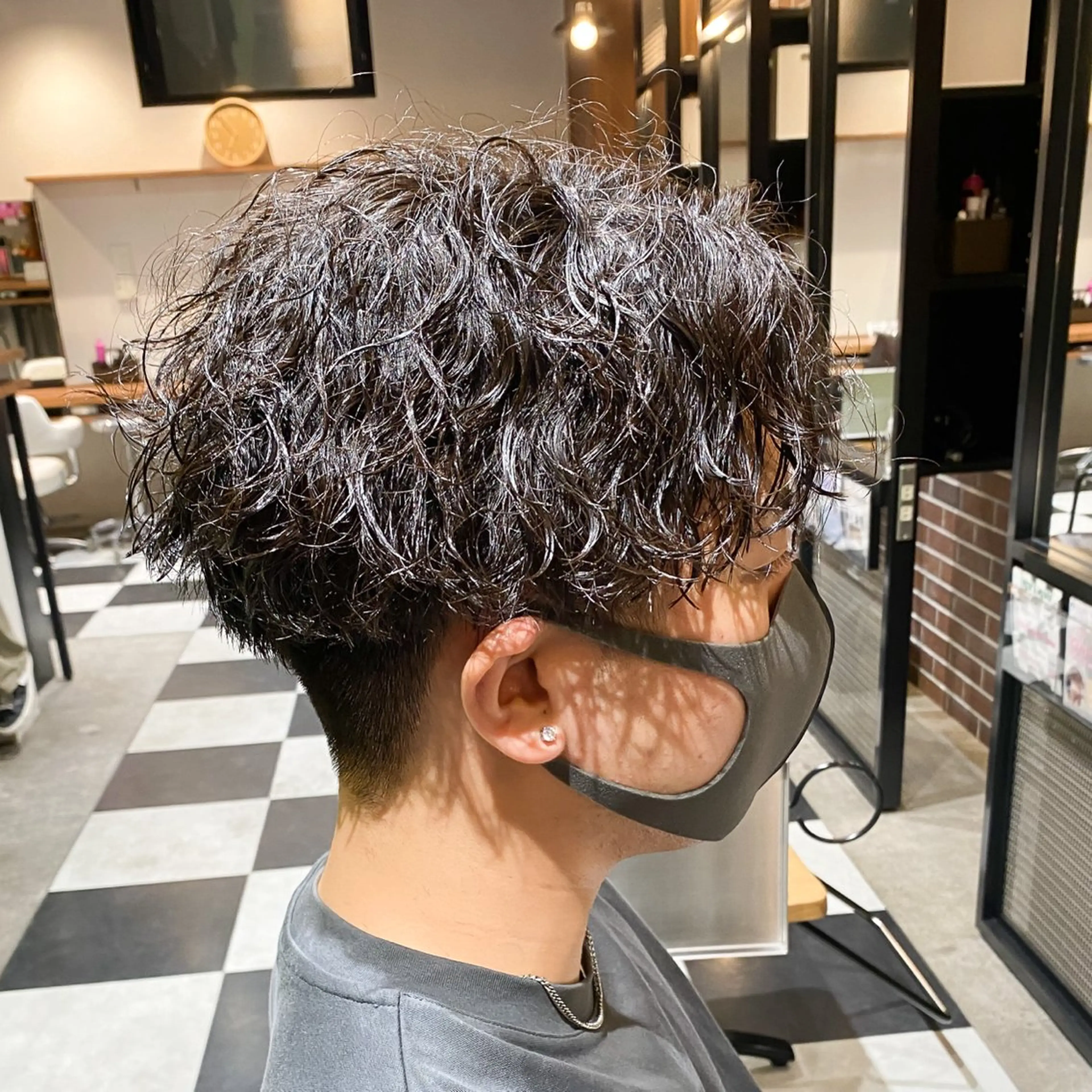 ショート パーマ メンズ カット パーマ 🎧メンズ特化/ パーマ/RUI🎧のヘアスタイル