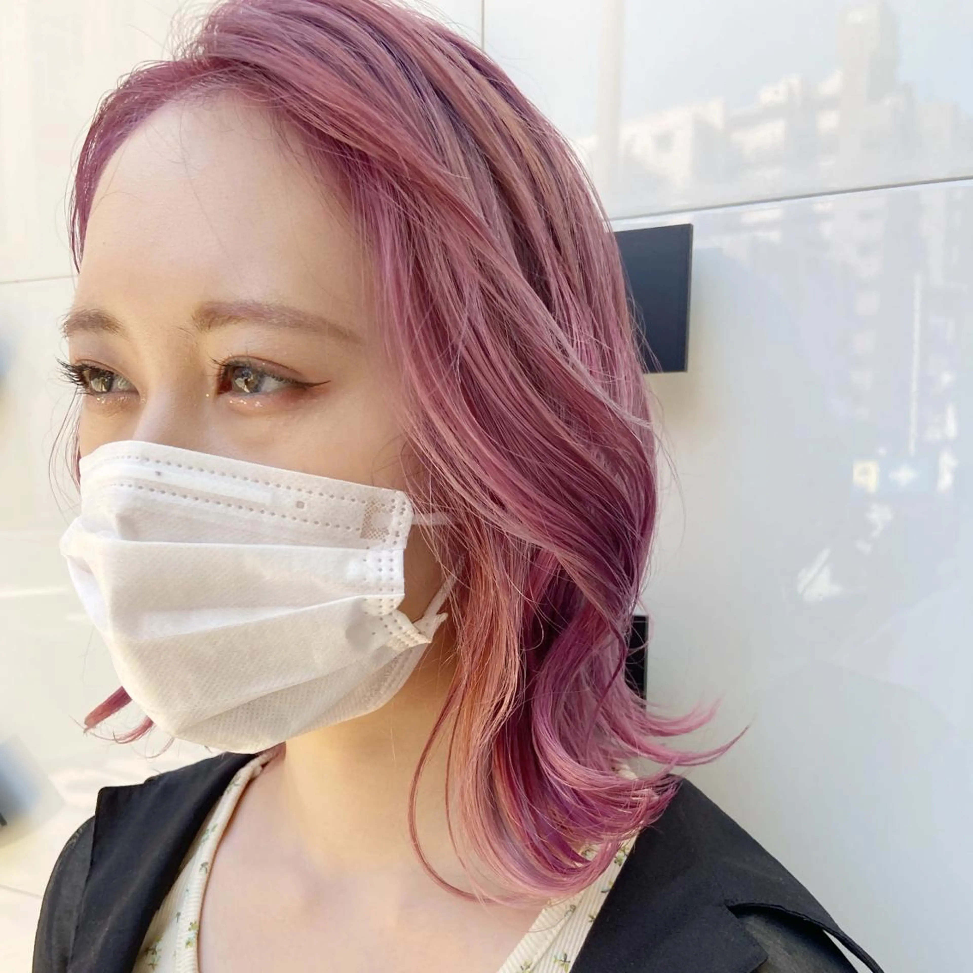 ミディアム ヘアカラー 淺谷 美紀のヘアスタイル