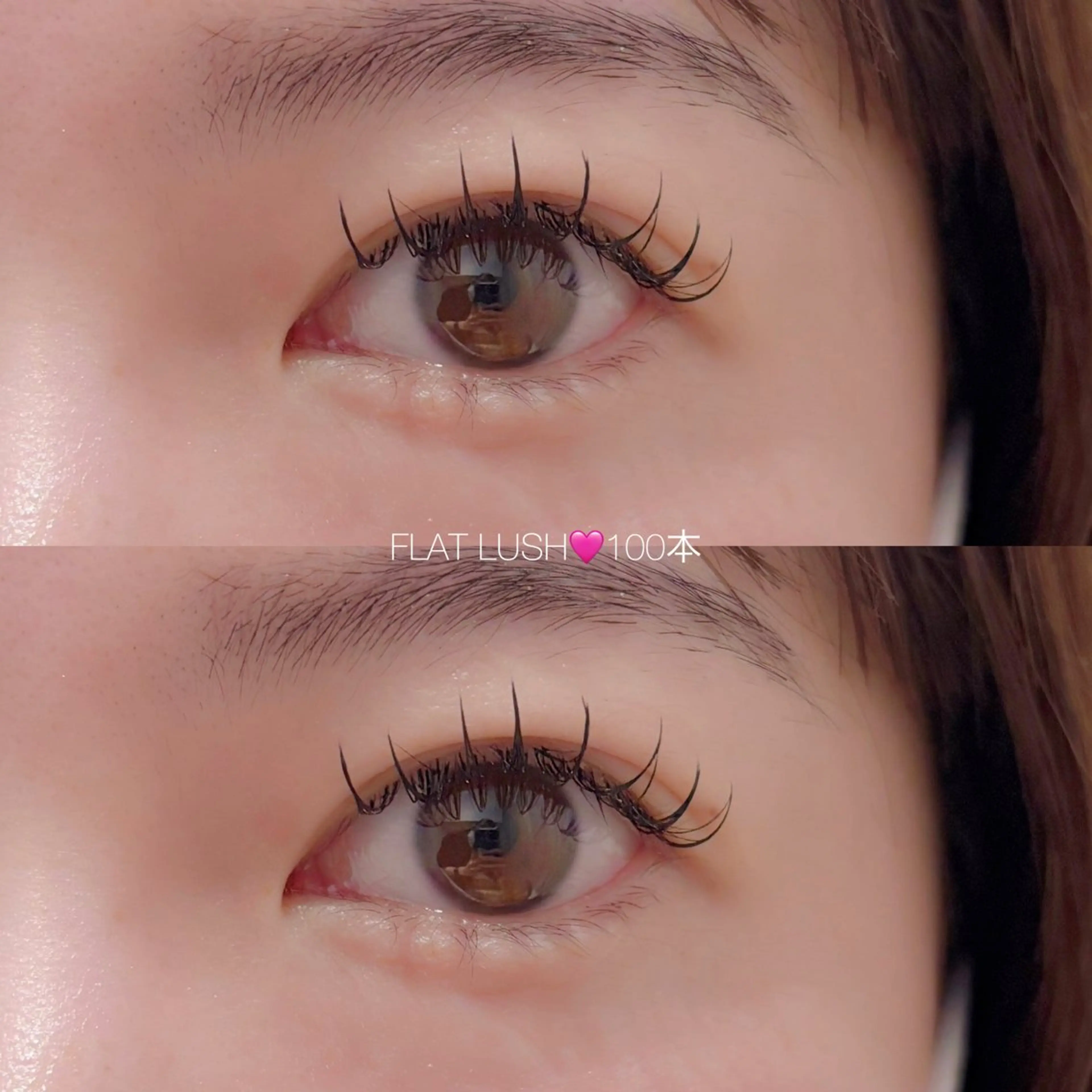 マツエク・マツパ キュート フラットラッシュ CreBiA🎀 ayaのマツエク・マツパデザイン