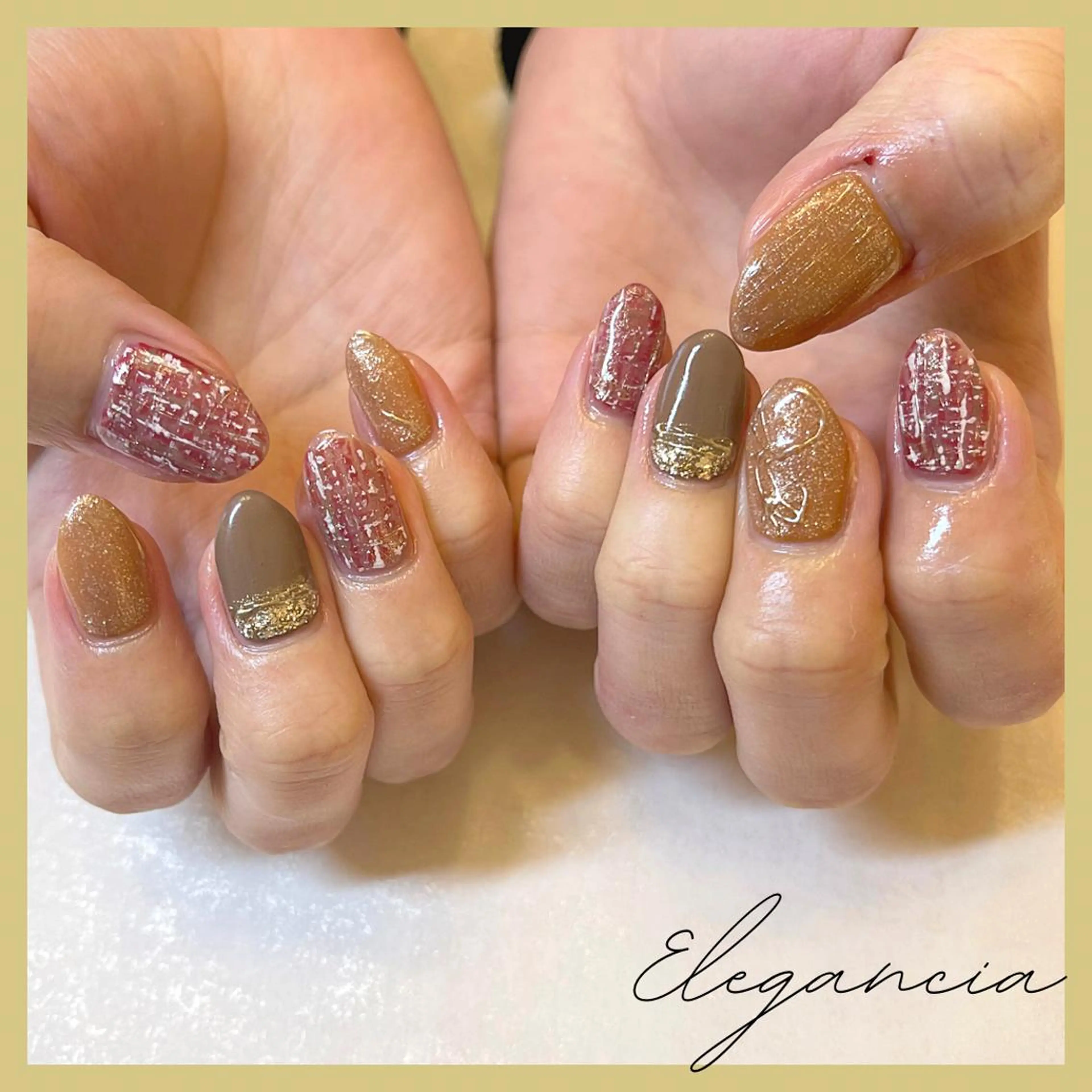カラー ネイル ハンドネイル Elegancia. Hiromiのネイルデザイン