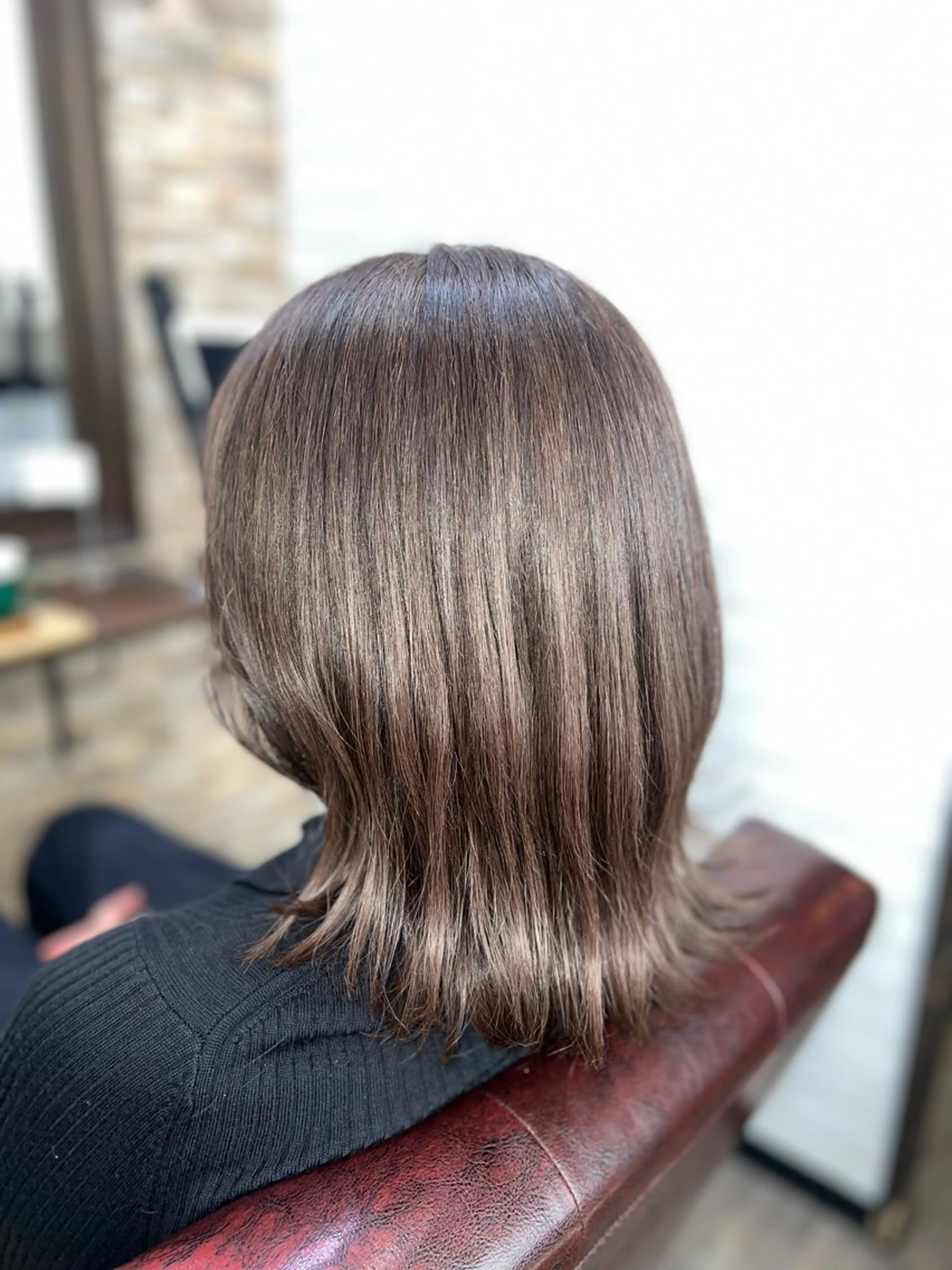 ミディアム カラー ベージュカラー 多賀 順平のヘアスタイル