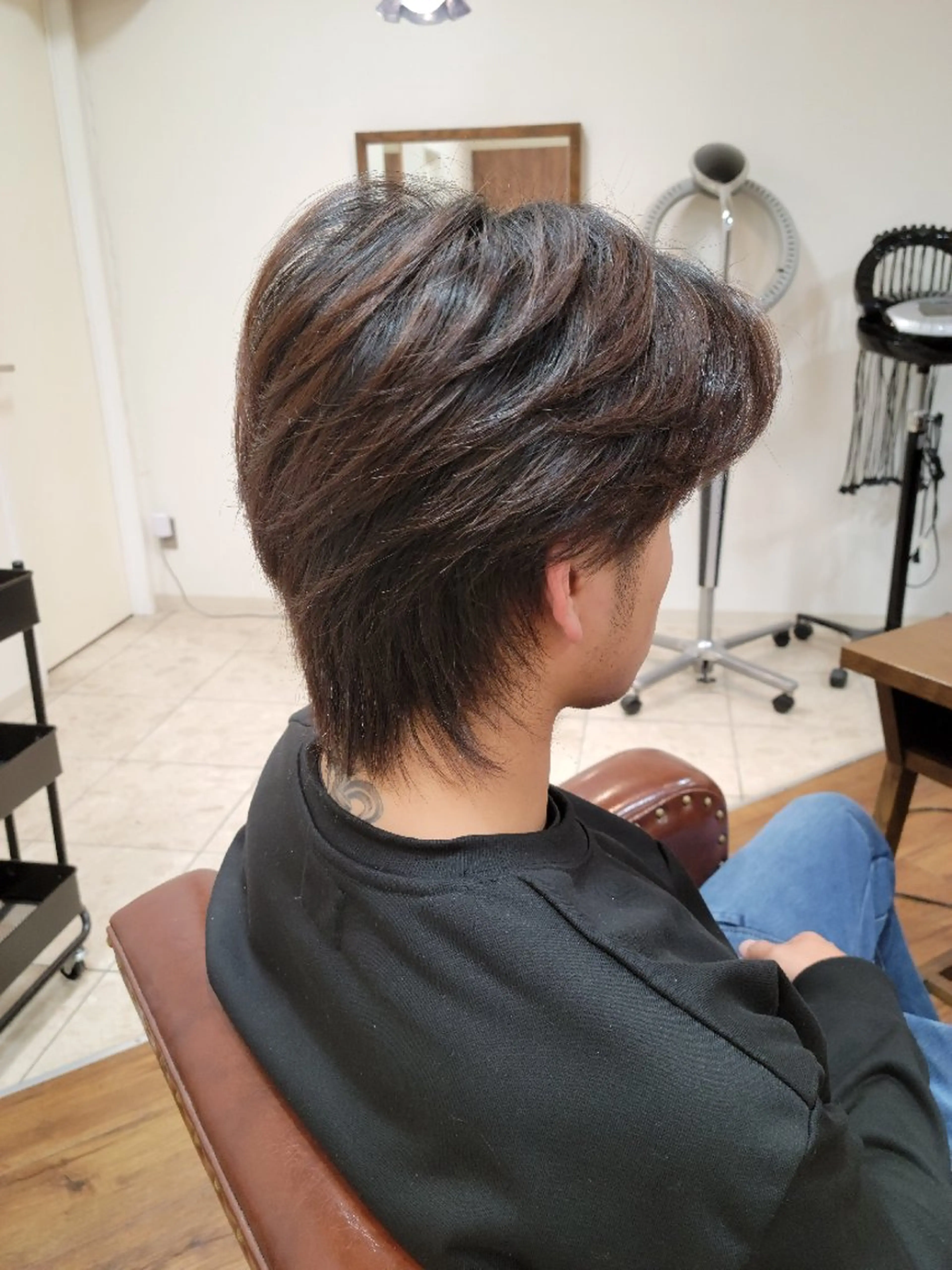 ミディアム メンズ 中川 秀明のヘアスタイル