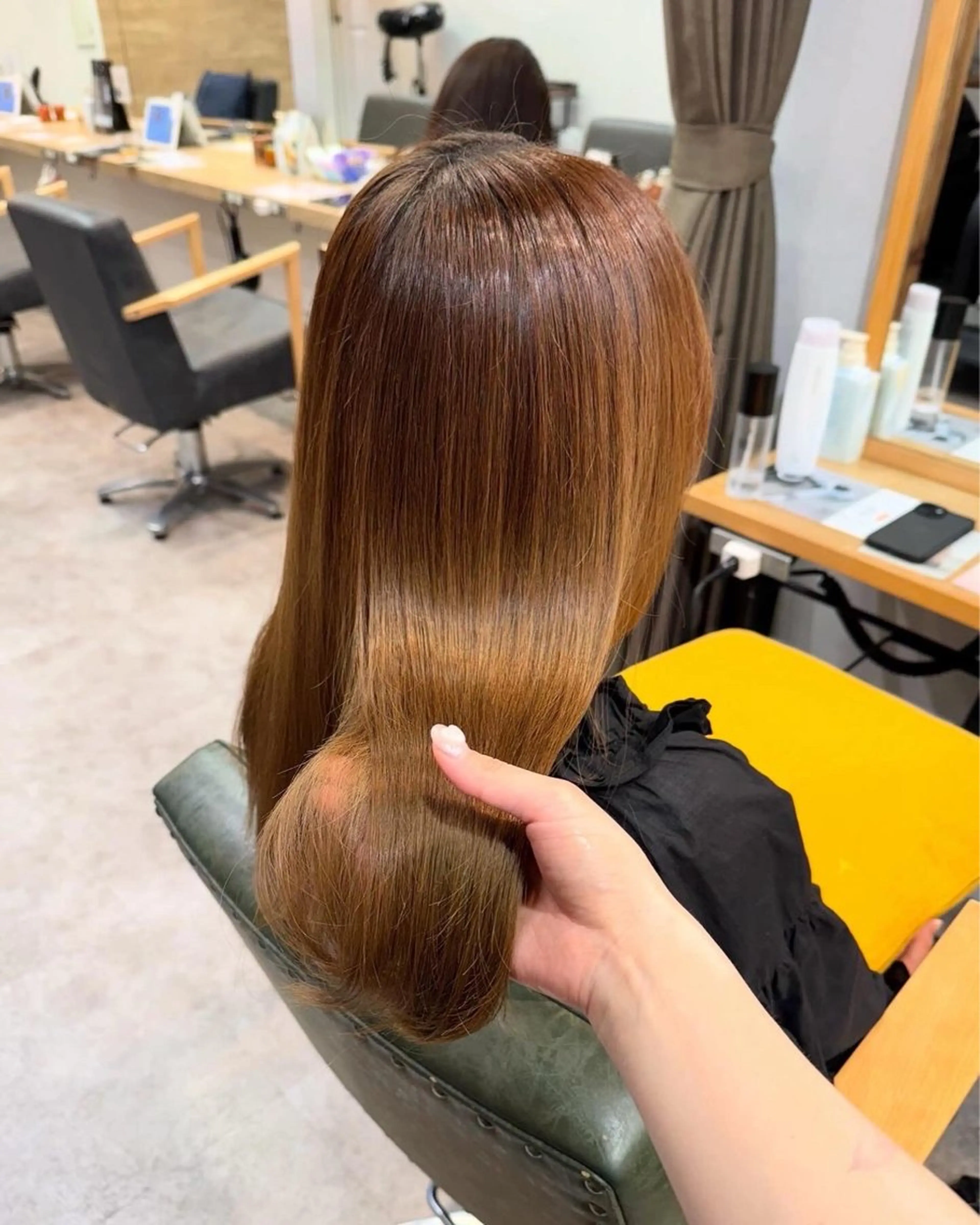 ロング 髪質改善 トリートメント ヘアカラー トリートメント 艶カラーヘアアレンジ 縮毛矯正🍓ひふみのヘアスタイル