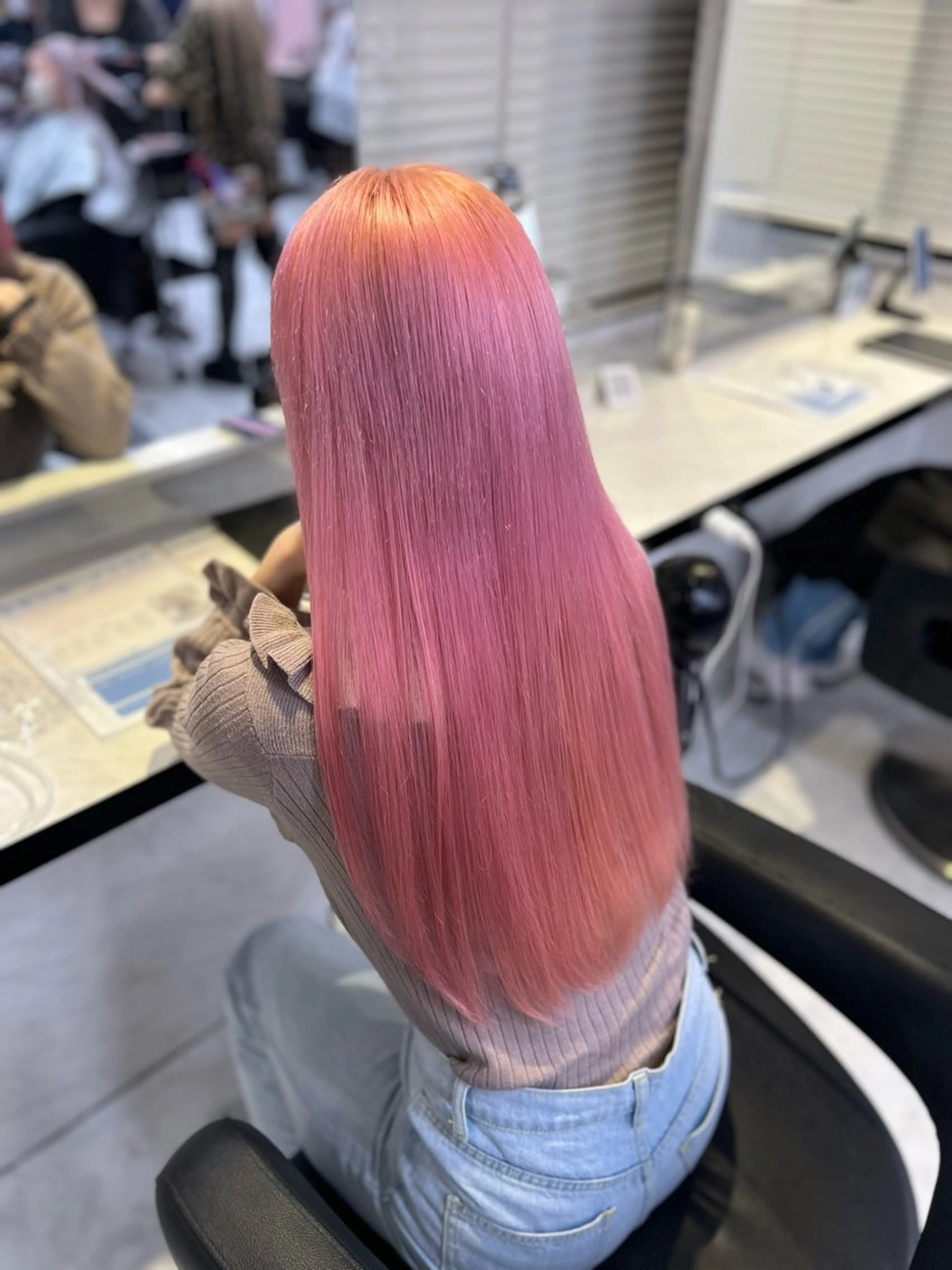 ミディアム カラー ヘアアレンジ ヘアカラー トリートメント ヘッドスパ ヘアセット 💕ブリーチカラー☁ 髪質改善💖サワのヘアスタイル