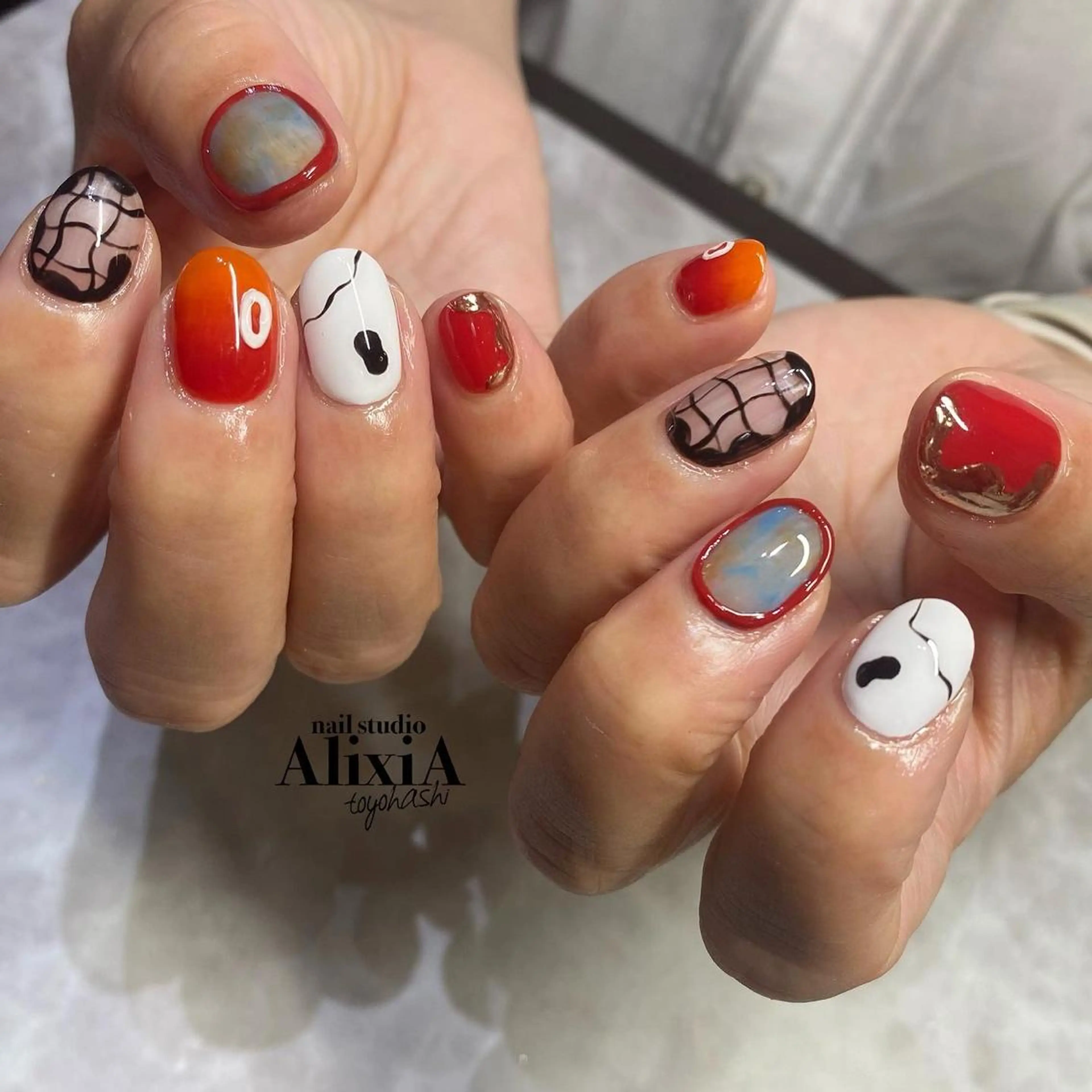 ネイル ハンドネイル AlixiA   nail studio所属・AlixiA ゆみのネイルデザイン