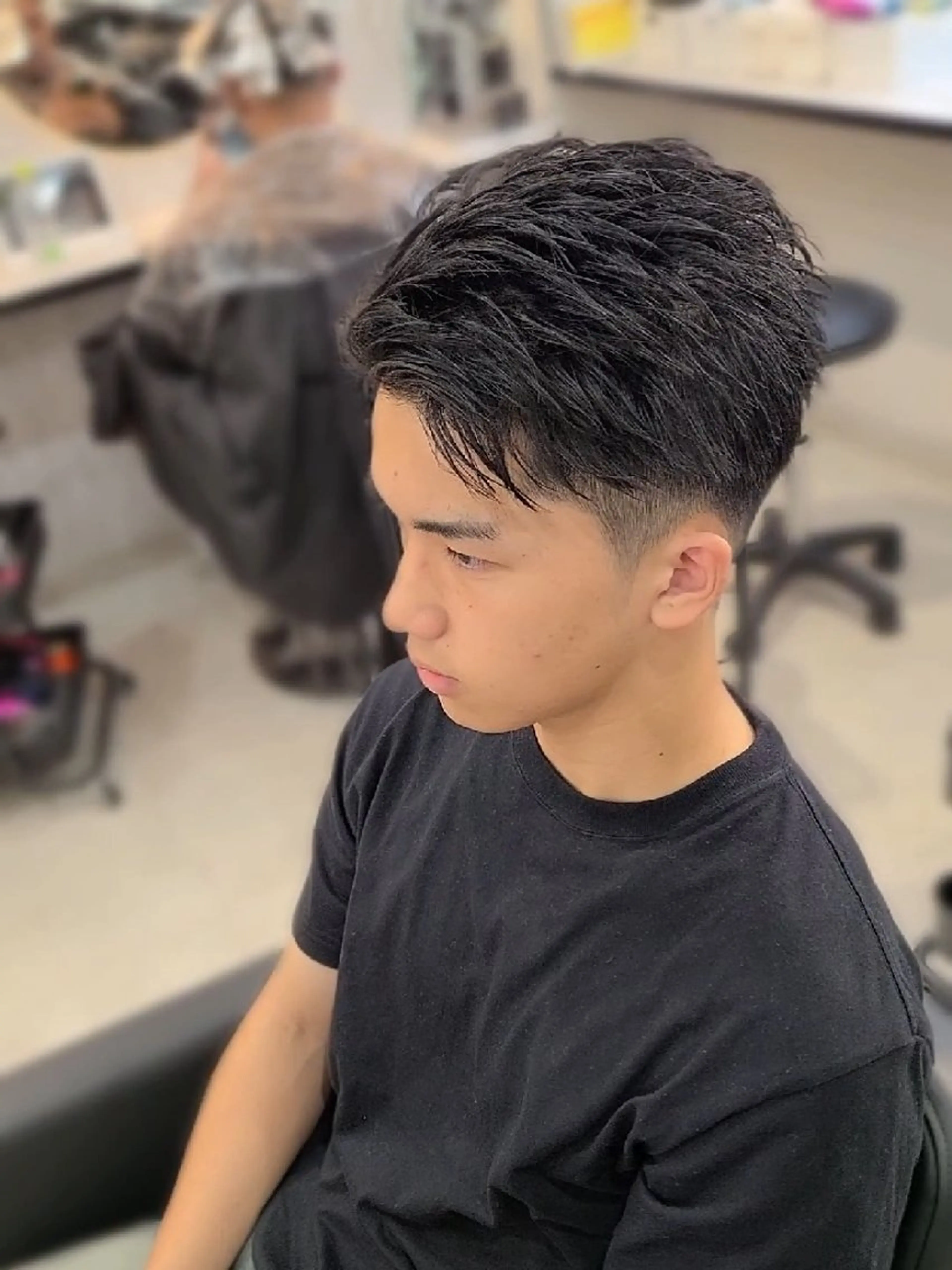 メンズ ショート ショートヘア カット ヘアセット Lapis 名古屋駅前店所属・LEN名古屋/パーマ メンズ特化美容師のヘアスタイル