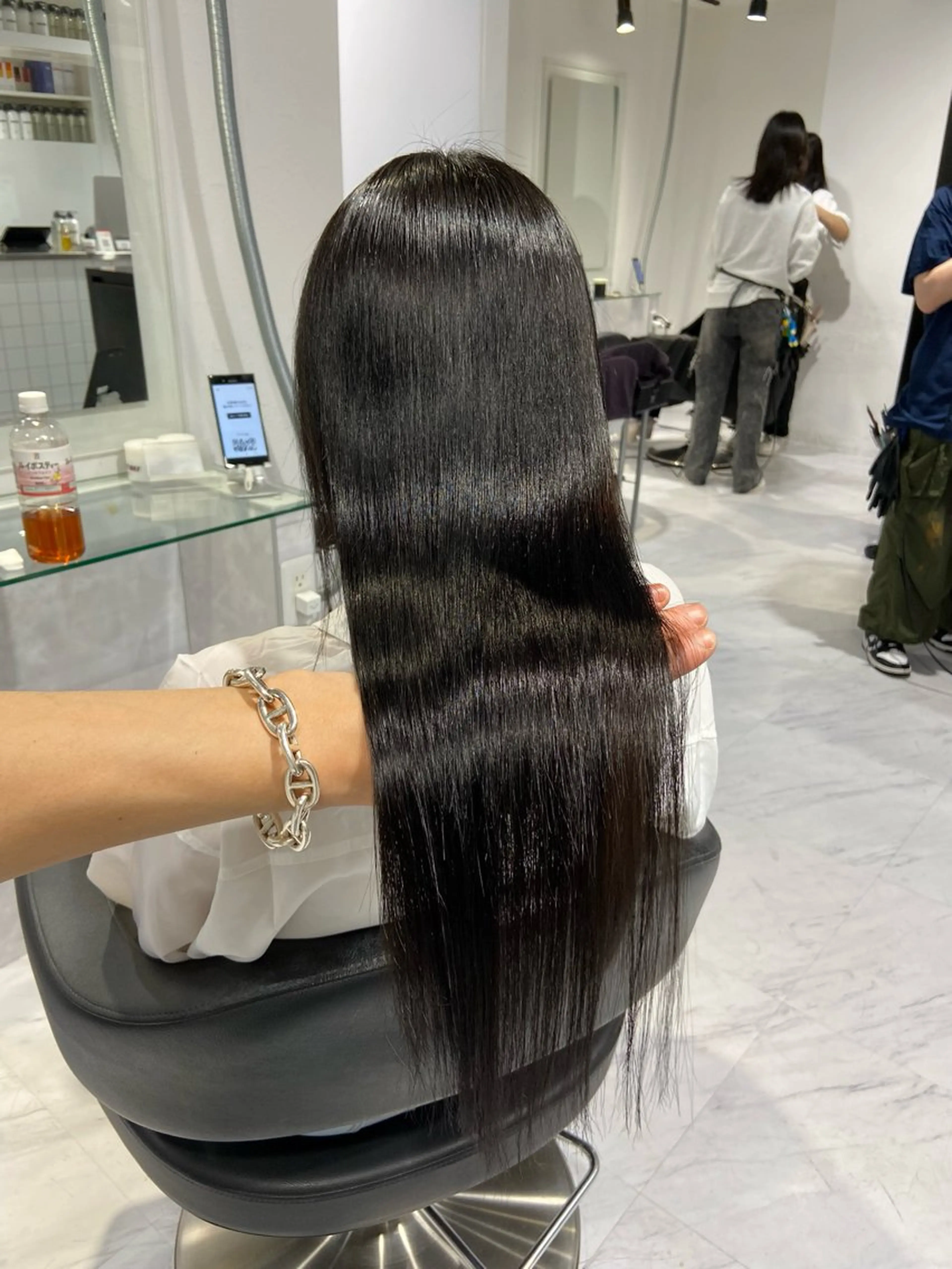 セミロング カラー カット ヘアカラー ヘッドスパ ヘアセット ✨透明感、艶髪ヘア✨ 韓国ヘア特化💖のヘアスタイル