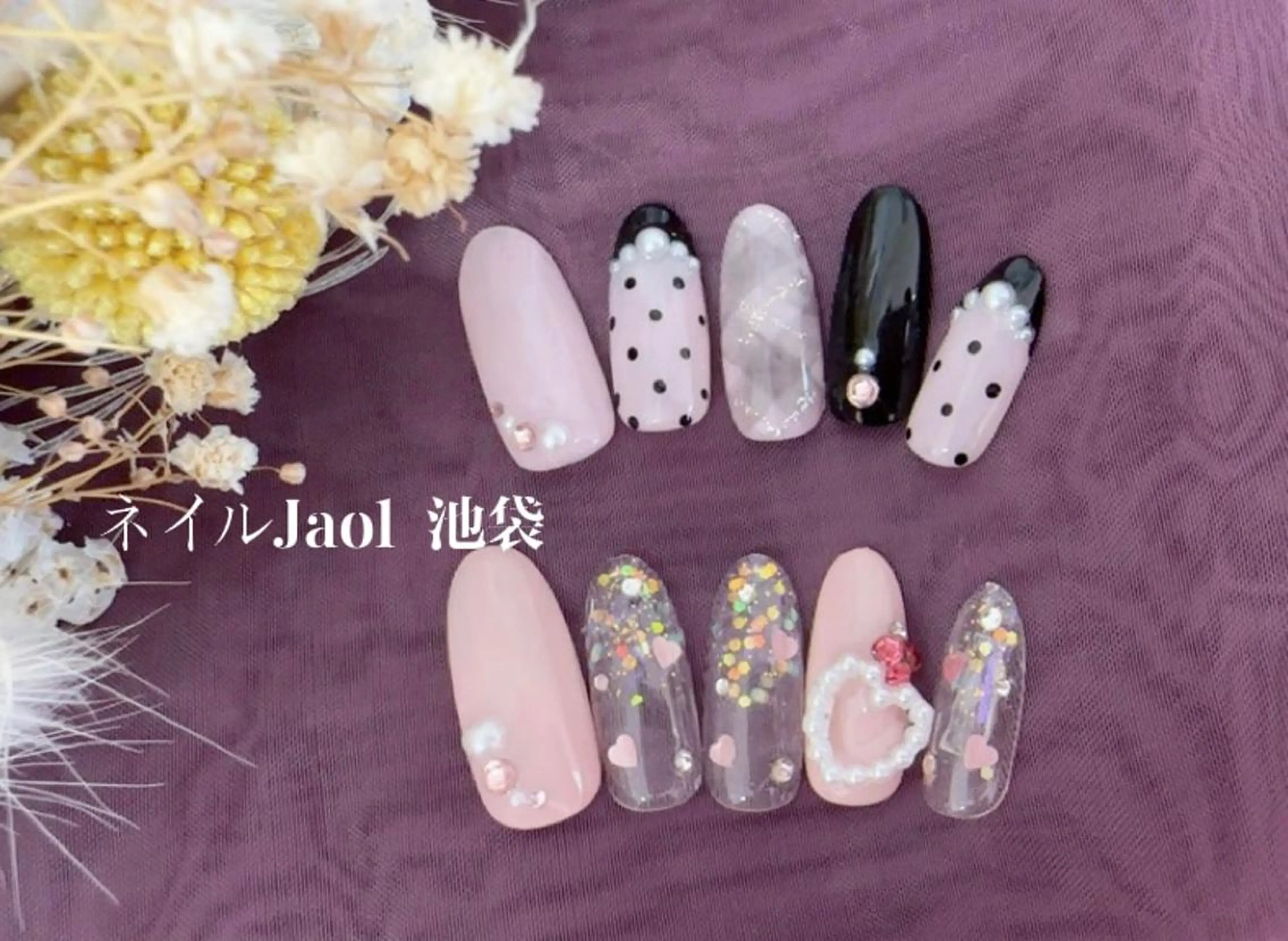 ミディアム nail jaol池袋店所属・ネイルJaol 池袋のネイルデザイン
