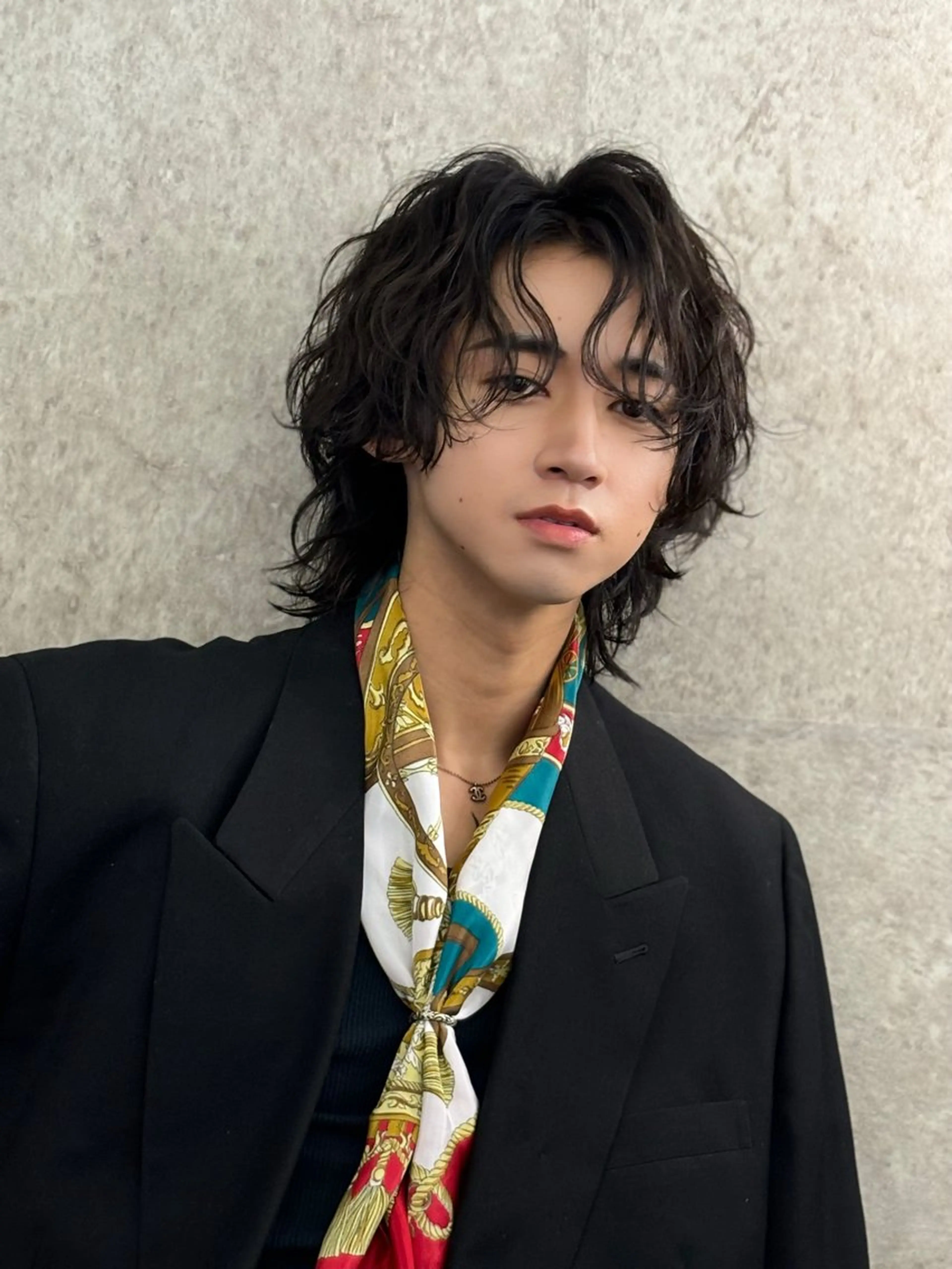 ミディアム パーマ メンズ 美容師歴6年 fifth前比嘉💥のヘアスタイル