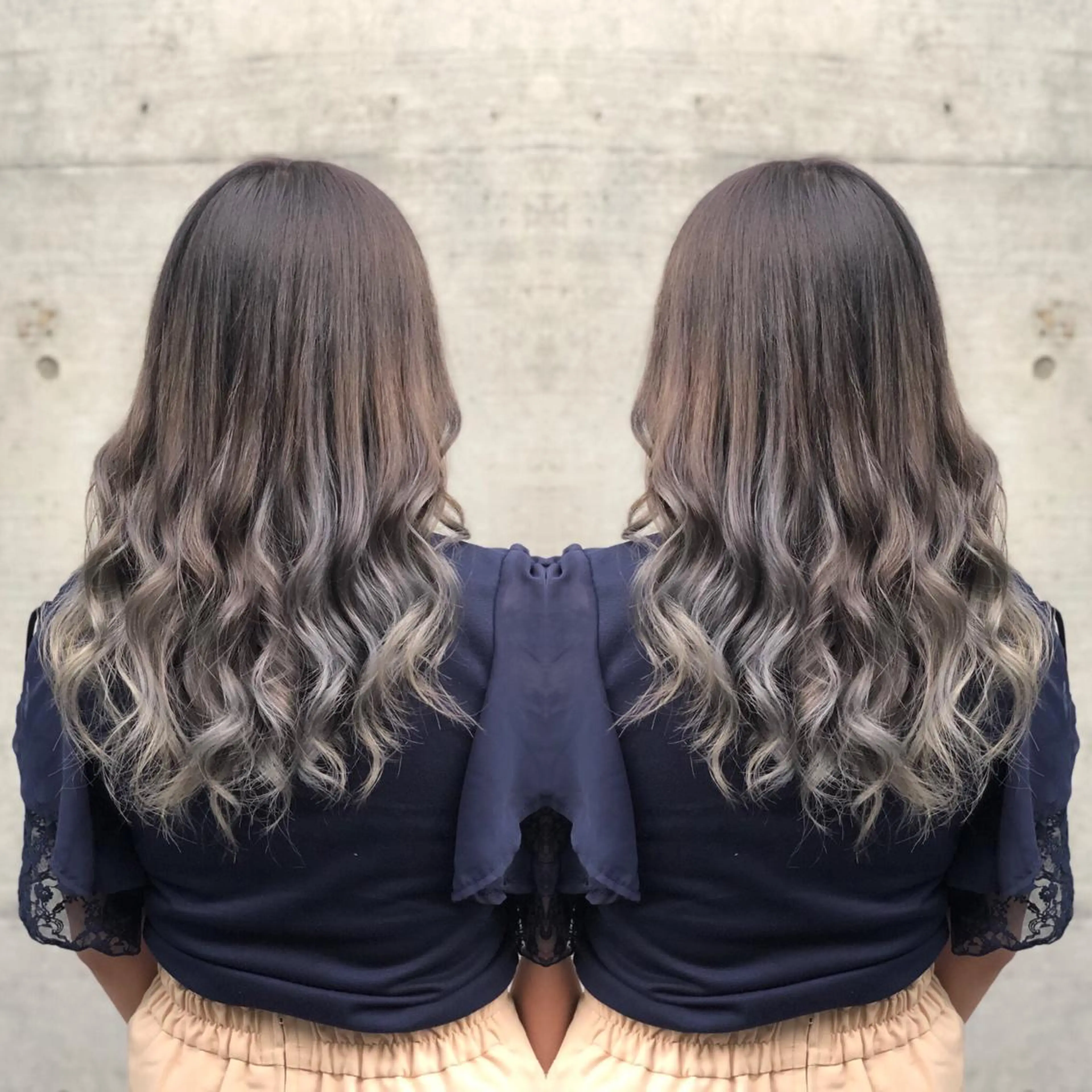 セミロング カラー アッシュ アッシュブラウン ブリーチ ブラウンカラー グレージュ ALLY（アリー）所属・ミニモお気に入り数 No.1宍戸雄弥のヘアスタイル