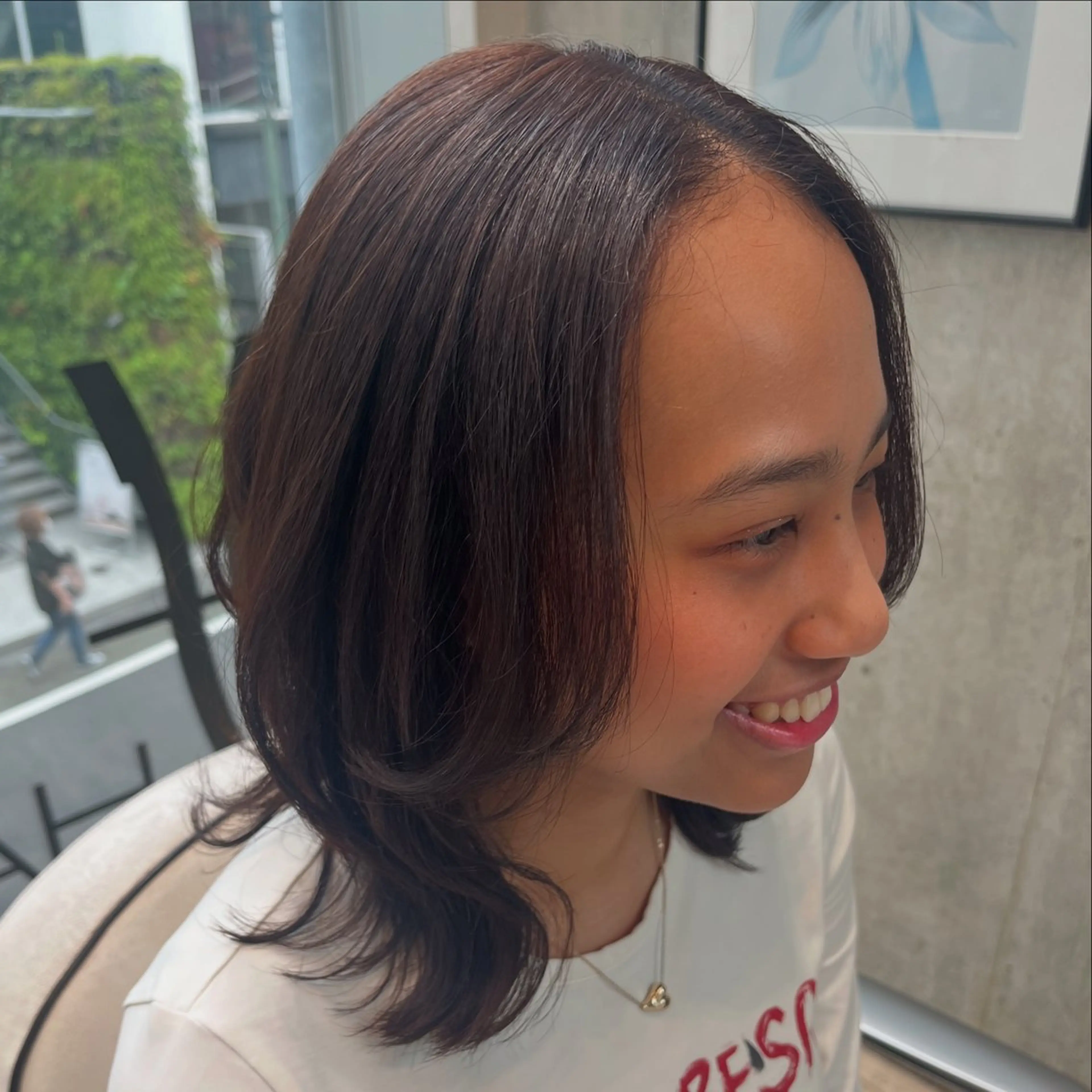 ミディアム くびれヘア カット オブヘア　ウエスト店所属・鈴木 夏季/お悩み相談のヘアスタイル