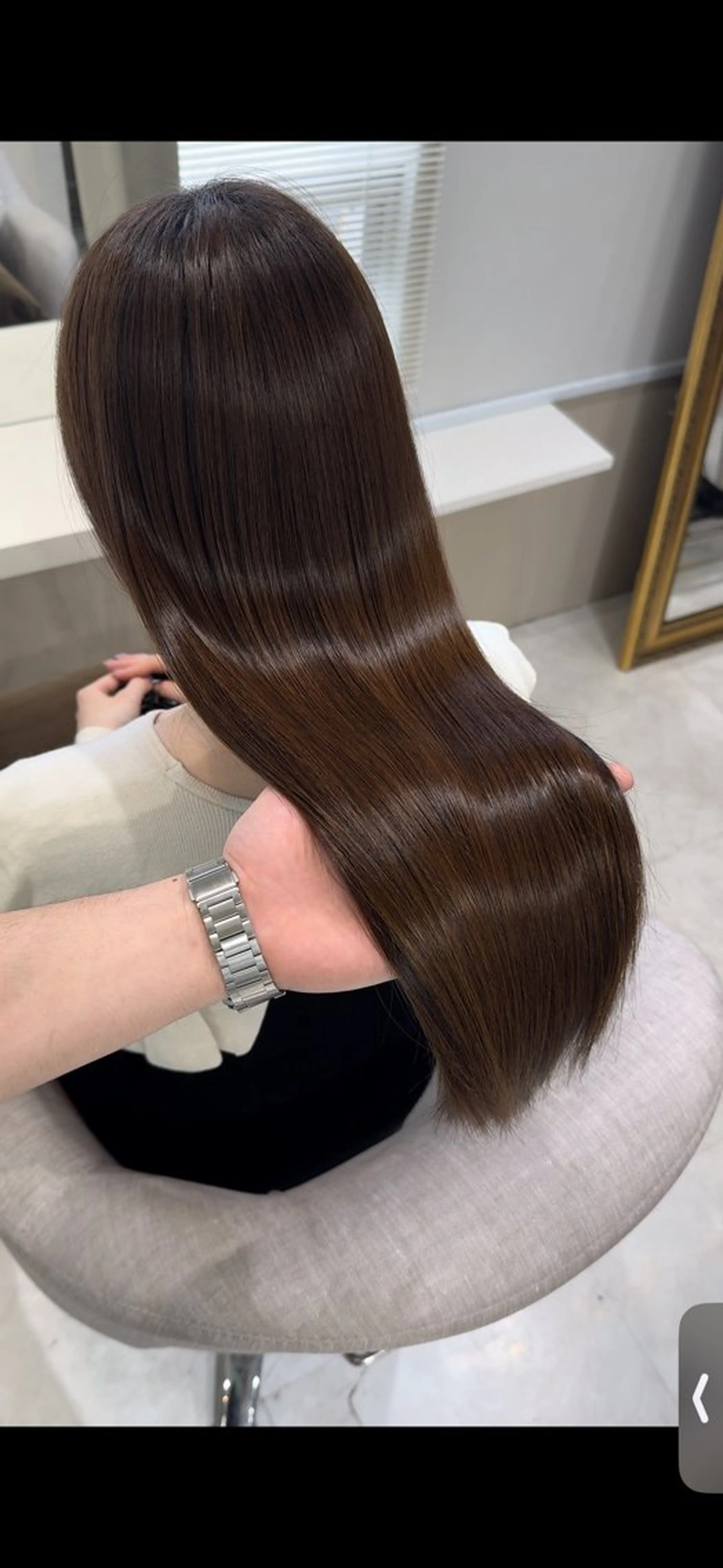 ロング 髪質改善 縮毛矯正 トリートメント 酸性ストレート カット ヘアカラー 縮毛矯正 トリートメント 髪質改善×縮毛矯正 Core梅田　片山のヘアスタイル