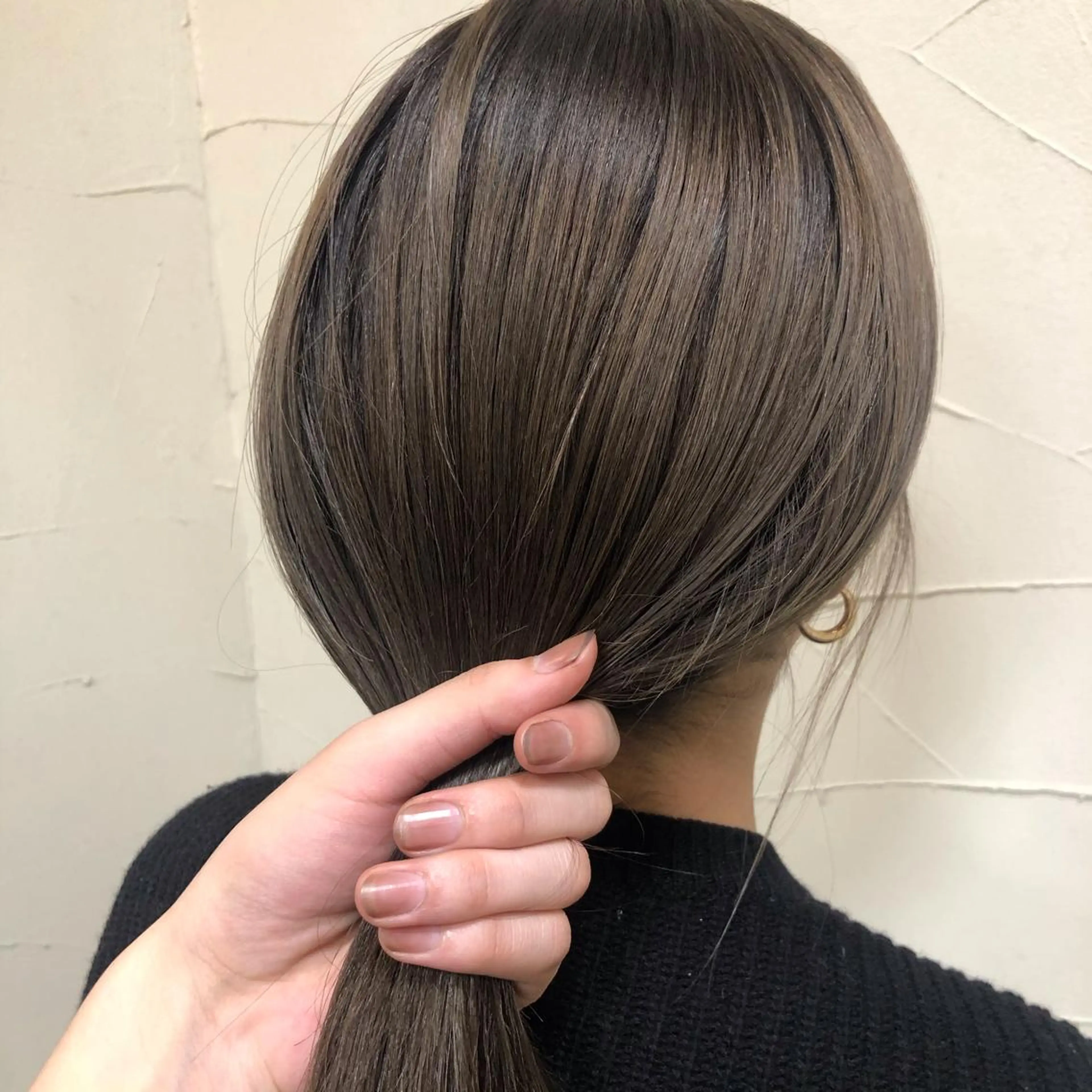 ミディアム カラー オリーブ/グレージュ 💐🤍理保のヘアスタイル