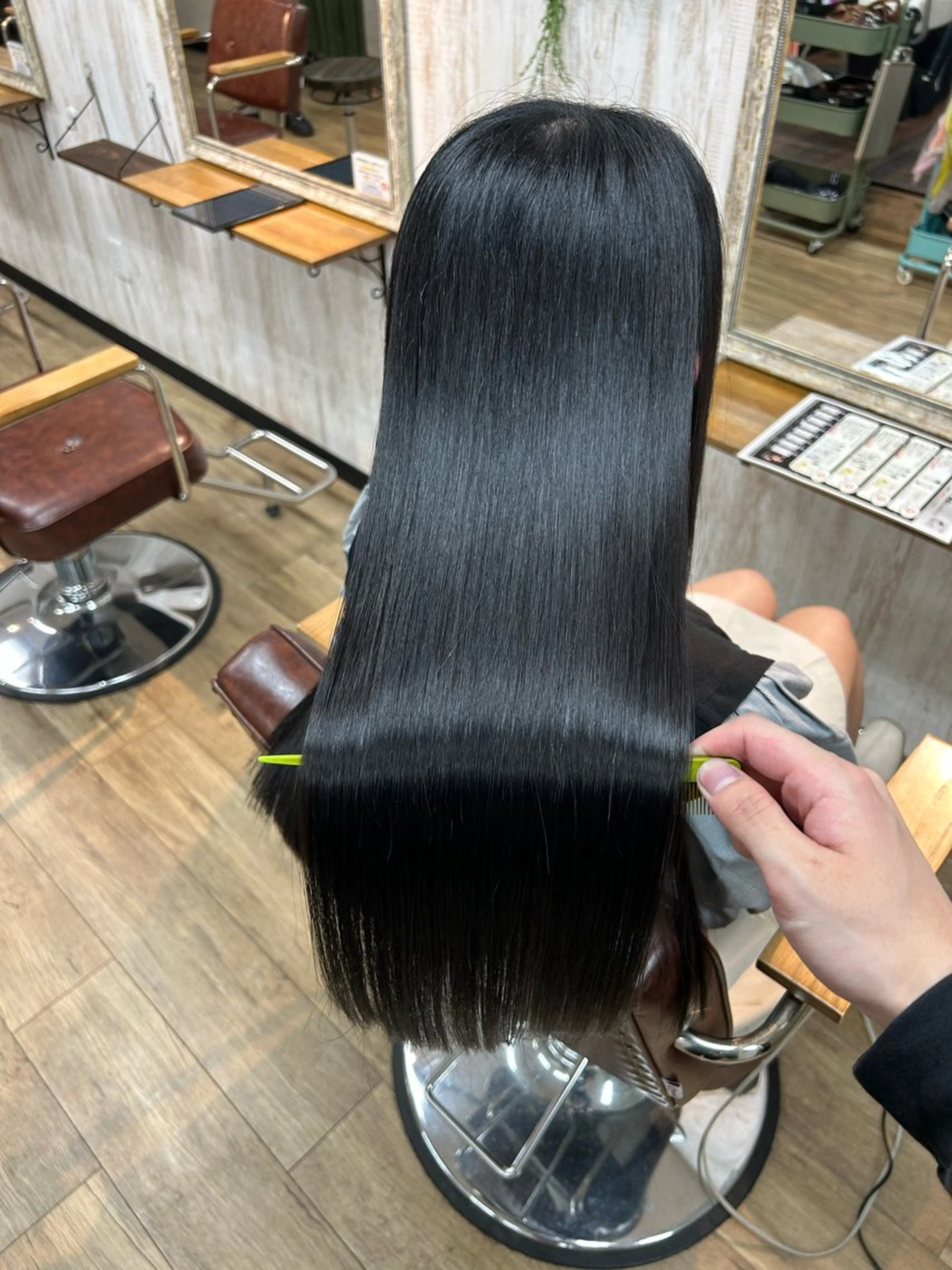 ロング パーマ ショートボブ ボブ ハイライト 髪質改善 小顔カット カット トリートメント 🌹古川暁 髪質改善縮毛矯正🌹のヘアスタイル