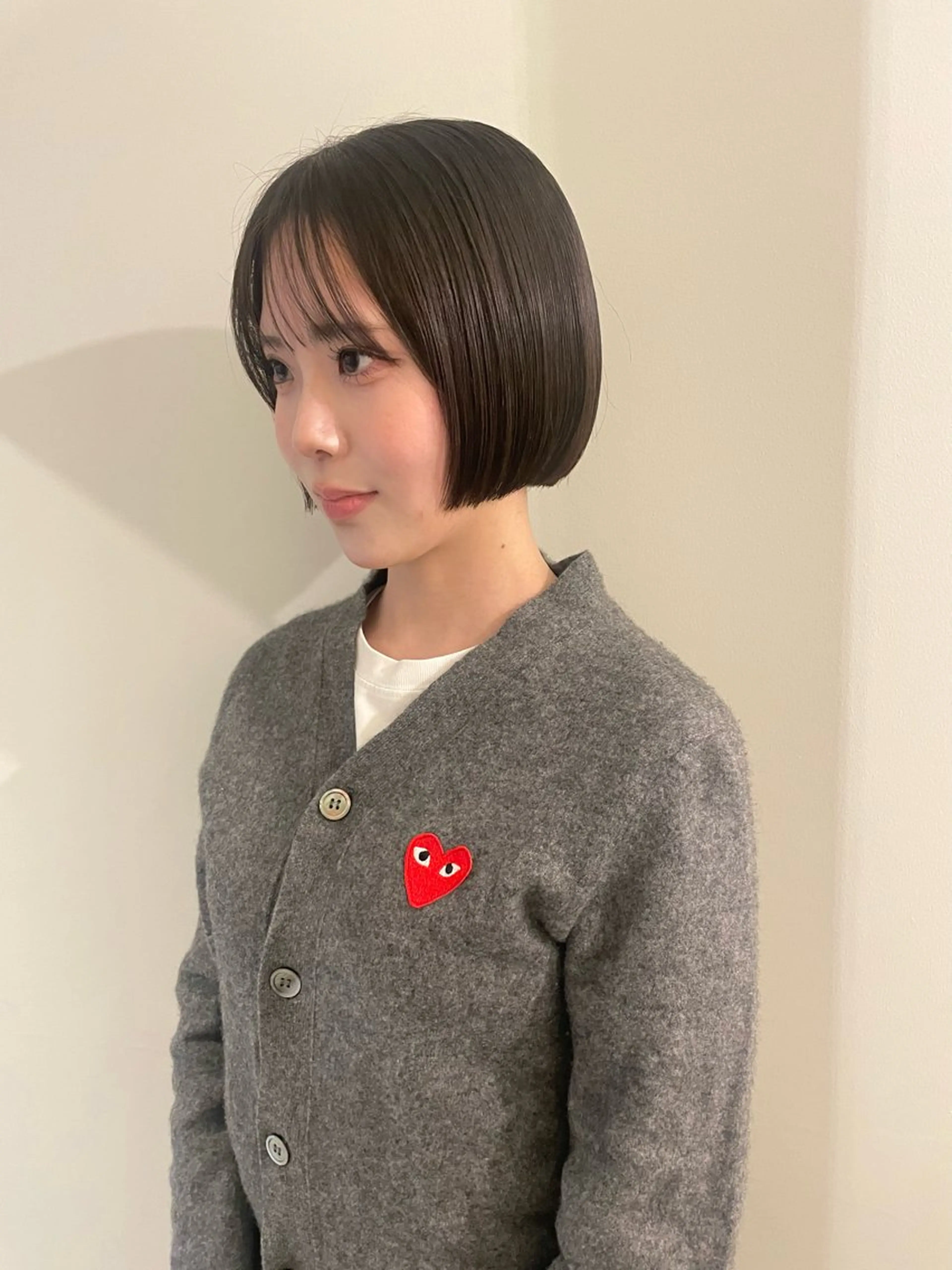 ショート ボブ ショートヘア カット トリートメント 渋谷 留菜のヘアスタイル