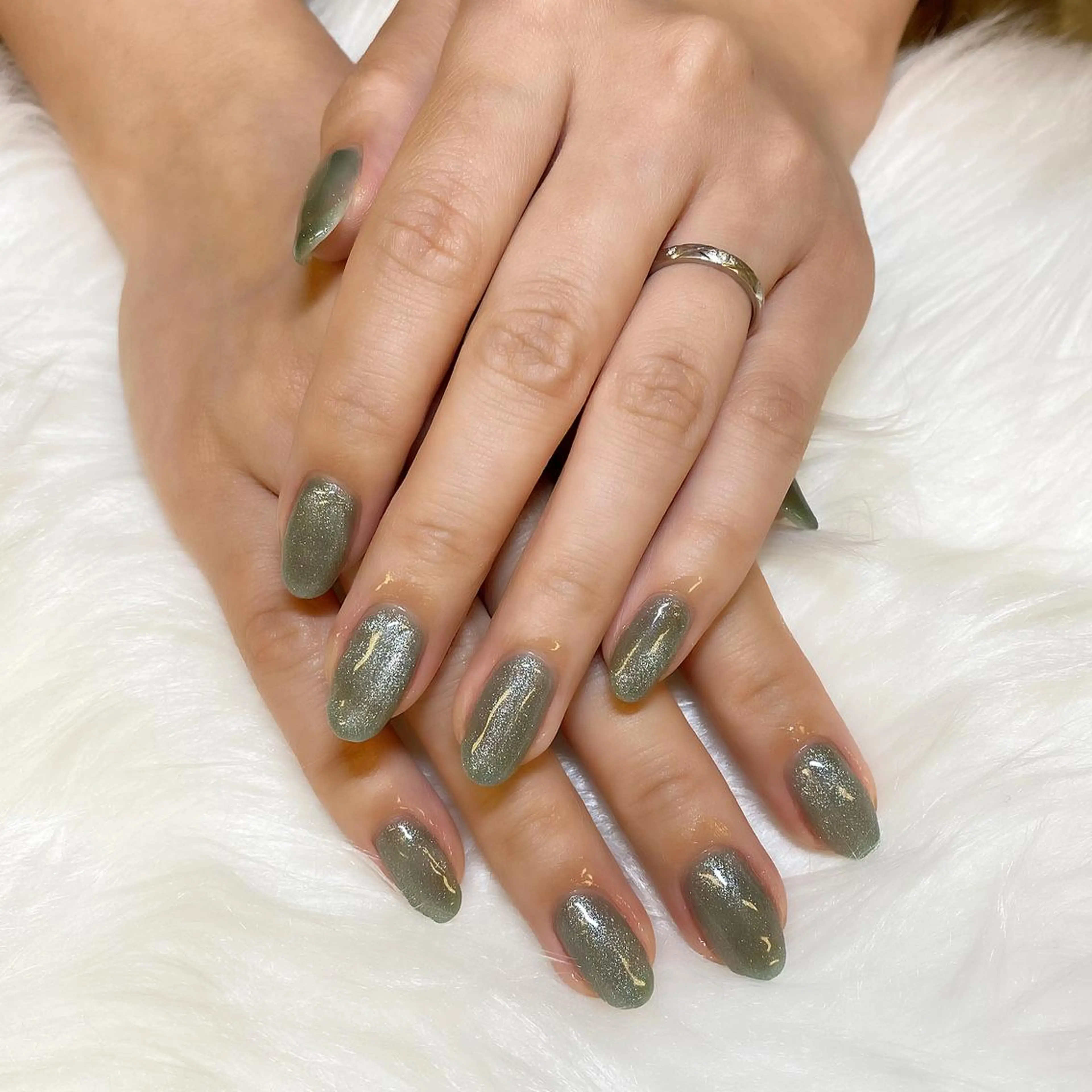 ネイル マグネットネイル シンプルネイル studio tam 髙橋彩夏のネイルデザイン