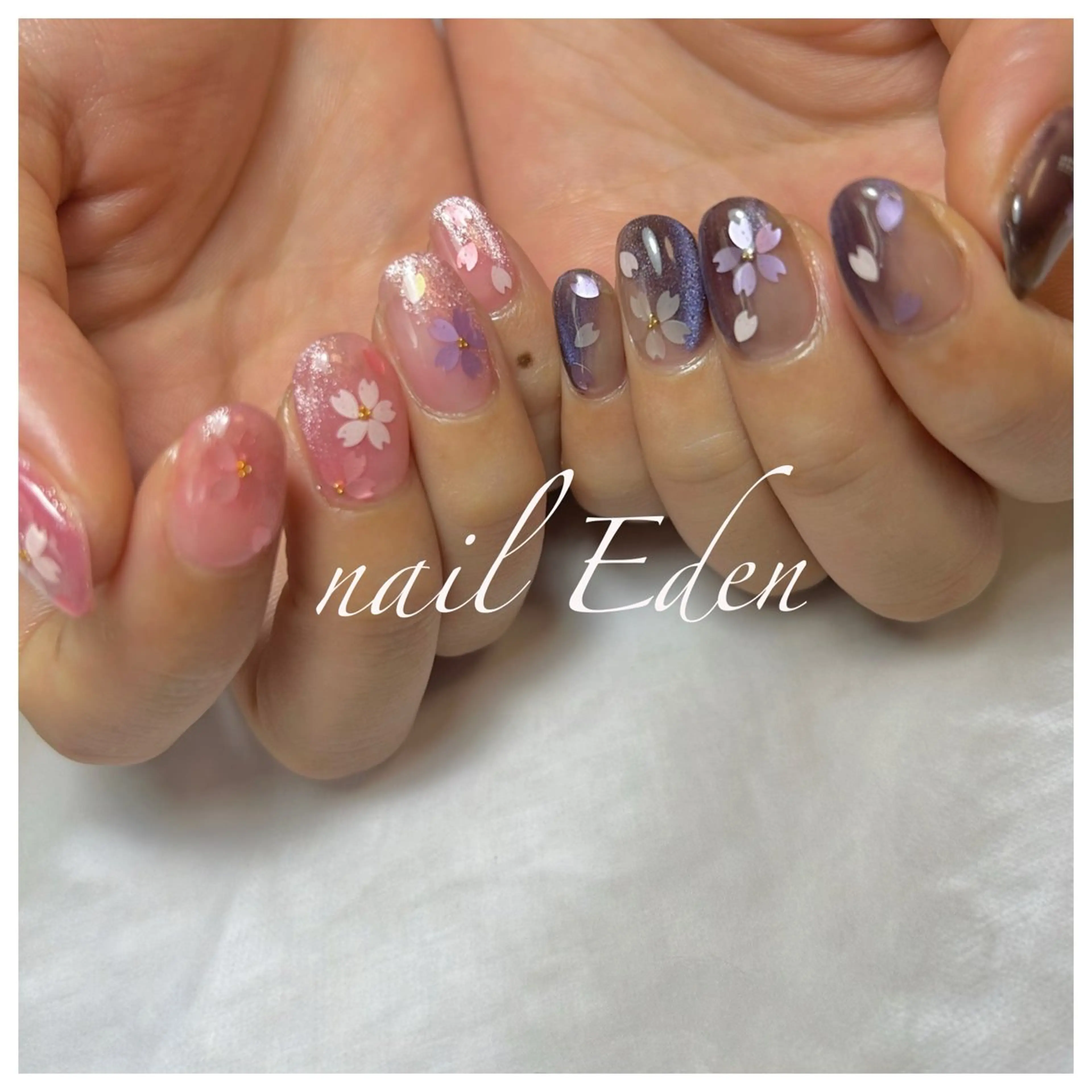 ネイル 持ち込み ハンドネイル ハンドケア Eden　private nail saron所属・Eden ♾️のネイルデザイン