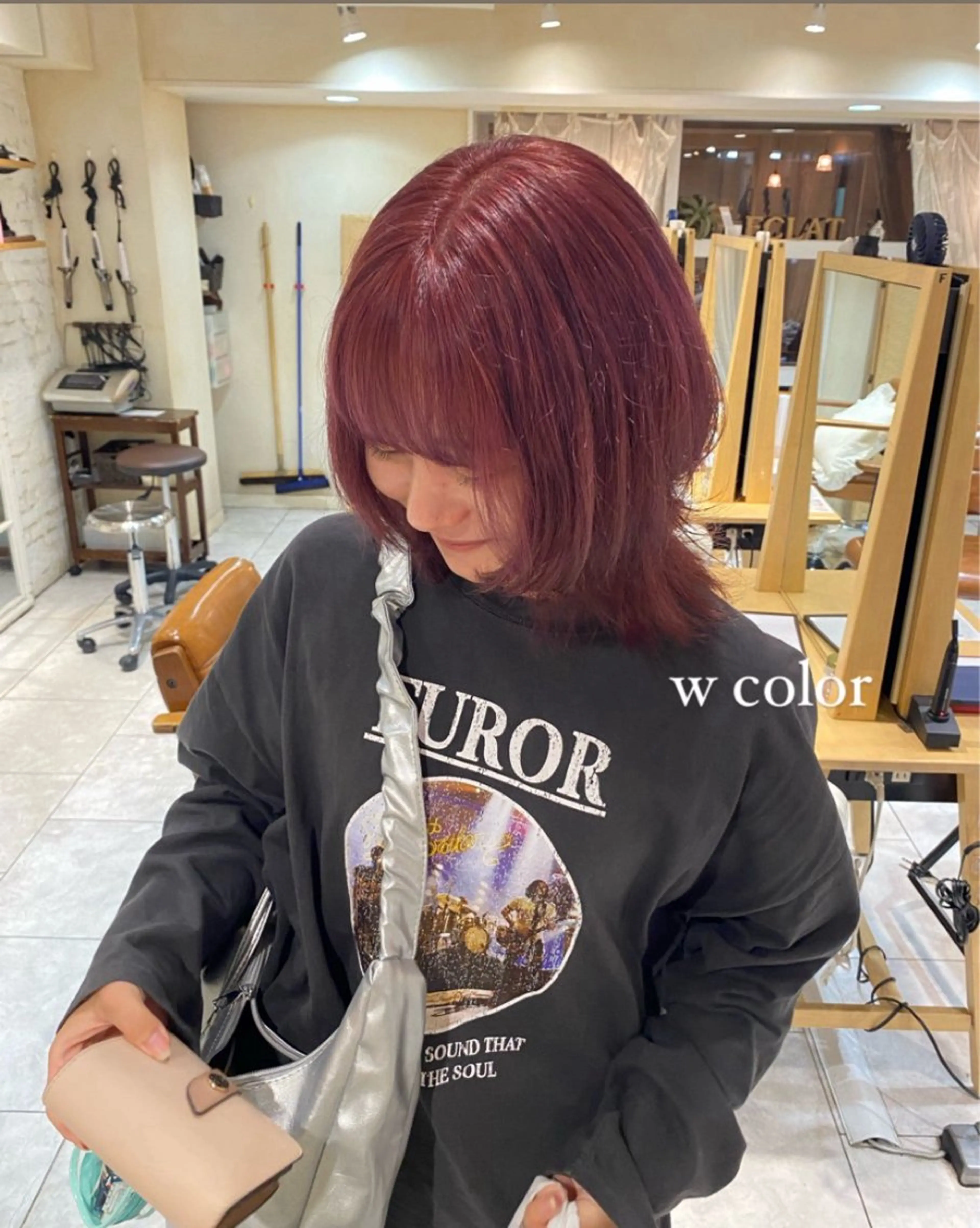 カラー ブリーチ ダブルカラー イルミナカラー 上野 莉菜のヘアスタイル