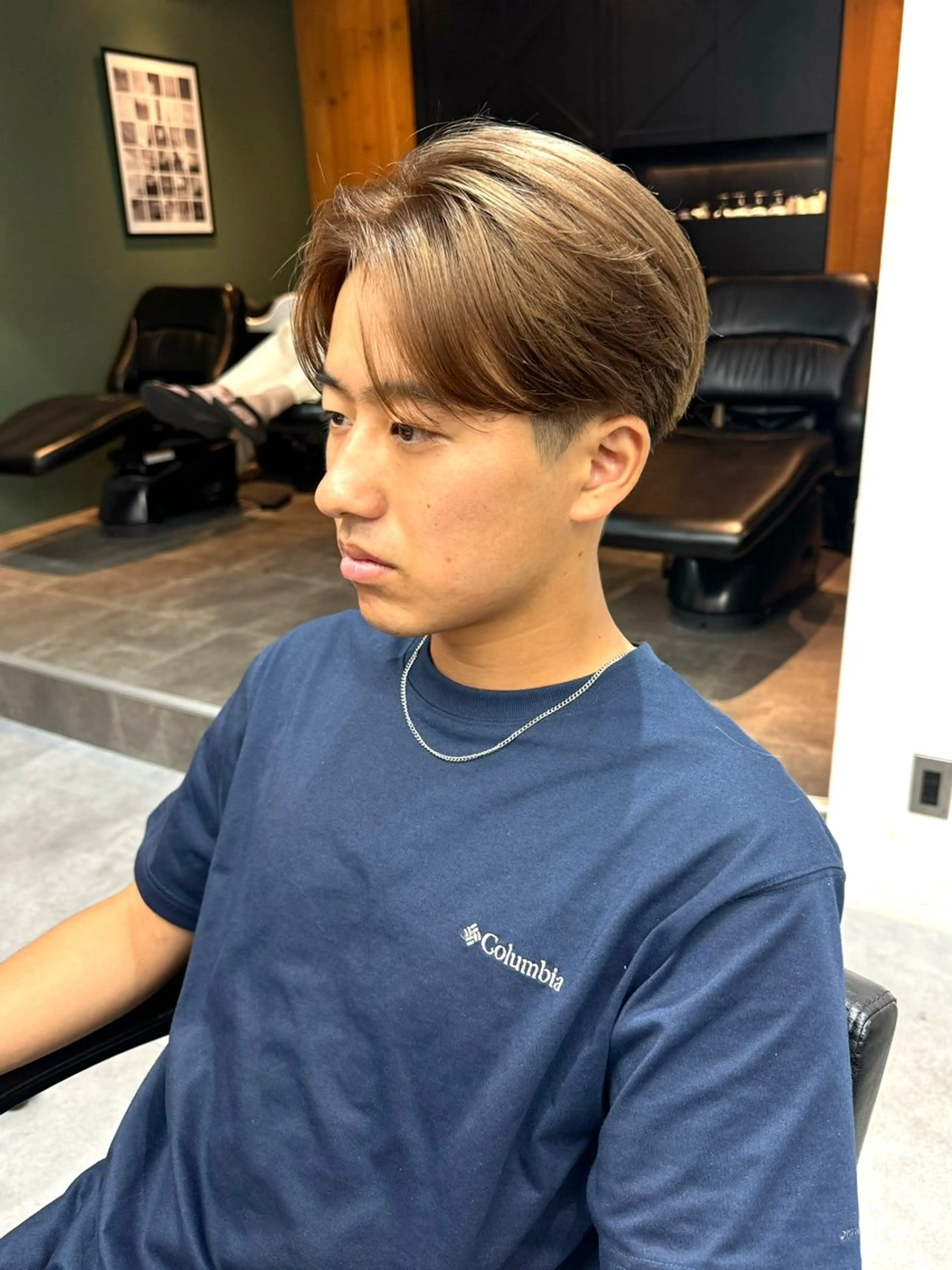 カラー メンズ ベージュカラー 透明感カラー カット ヘアカラー トリートメント シャドウパーマ/ 波巻パーマYu-Kiのヘアスタイル