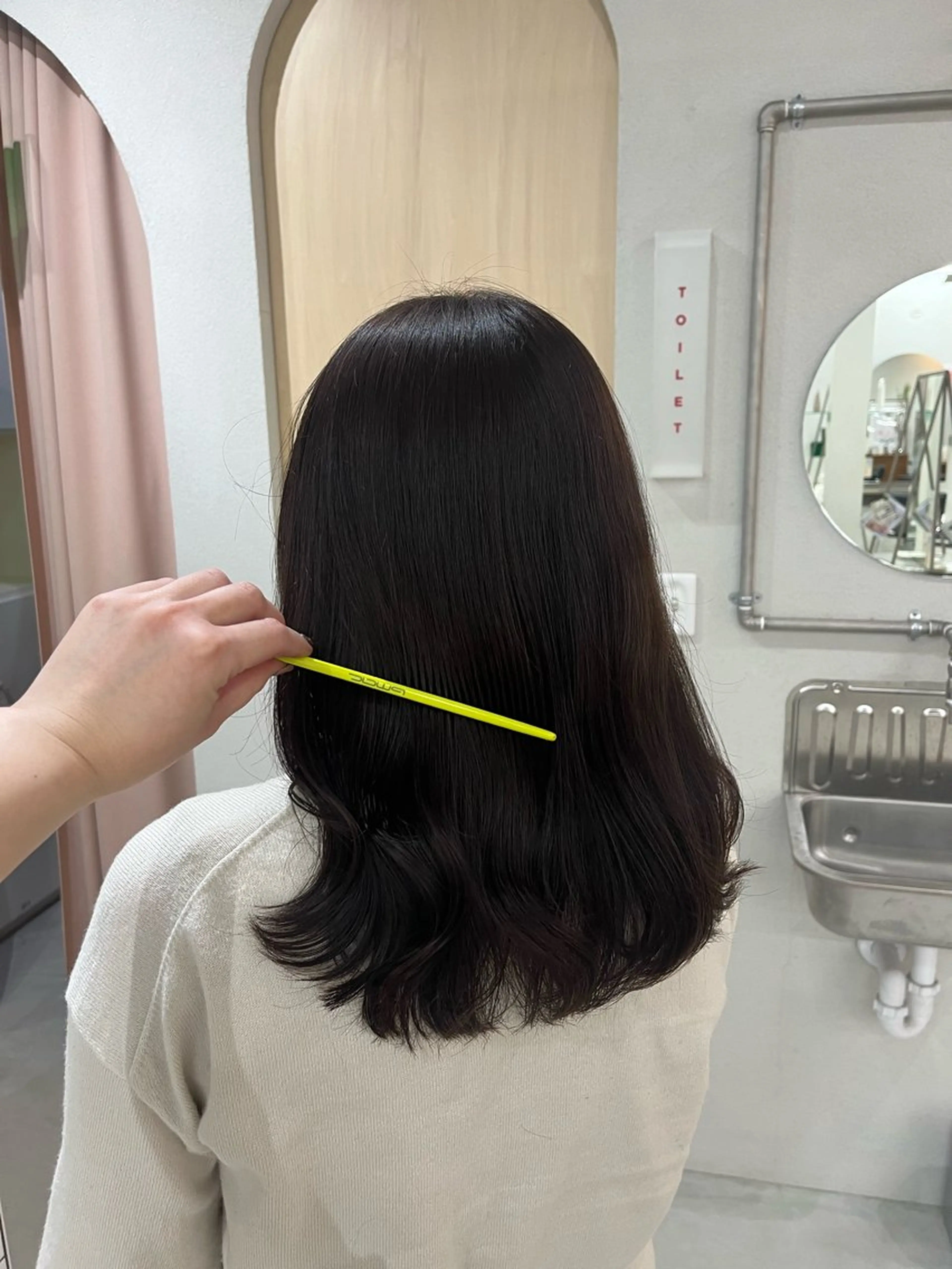質感再整カラー（ミディアム）の写真