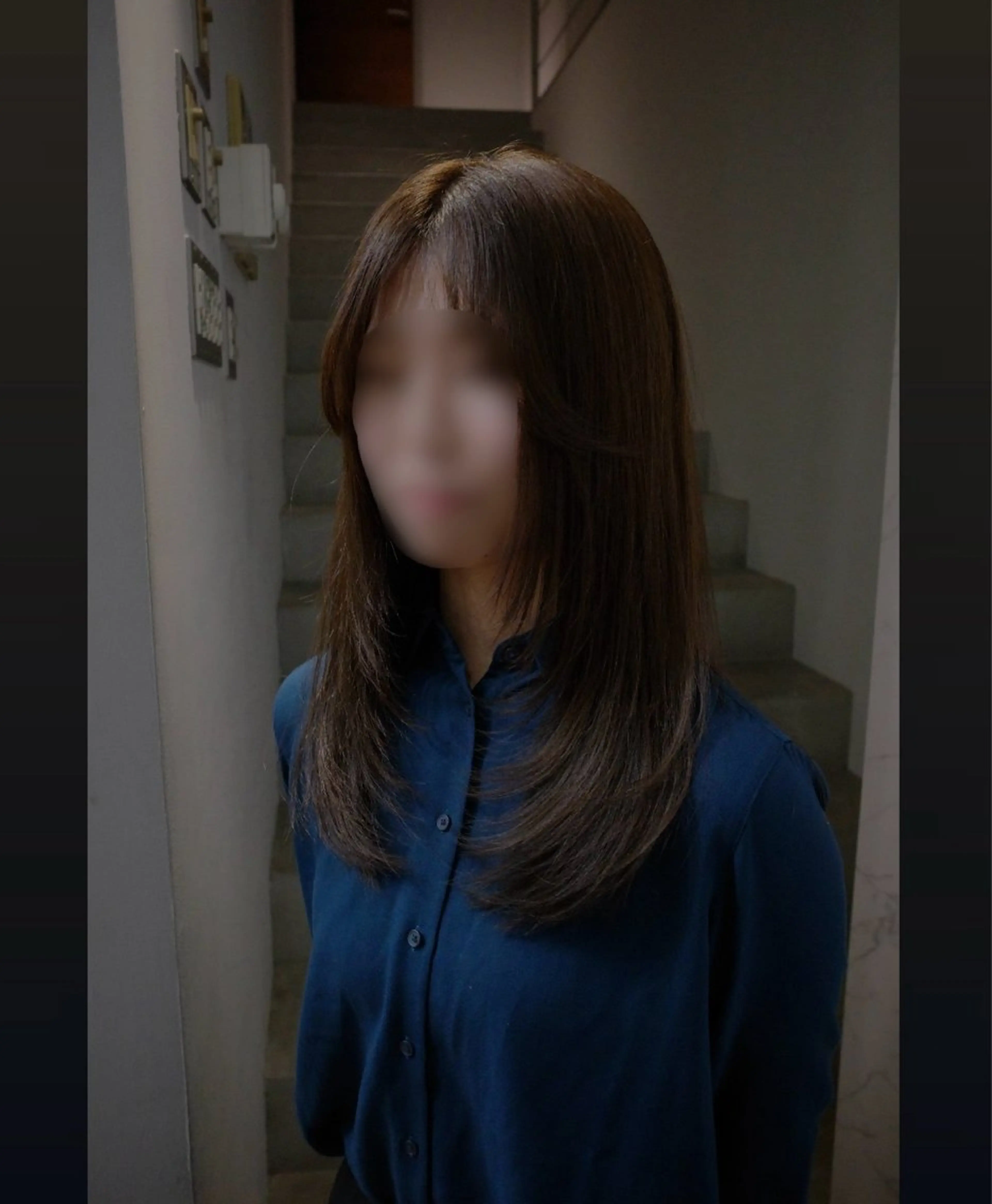 ロング レイヤーカット ミユ/レイヤー/ カットモデル/名東区のヘアスタイル