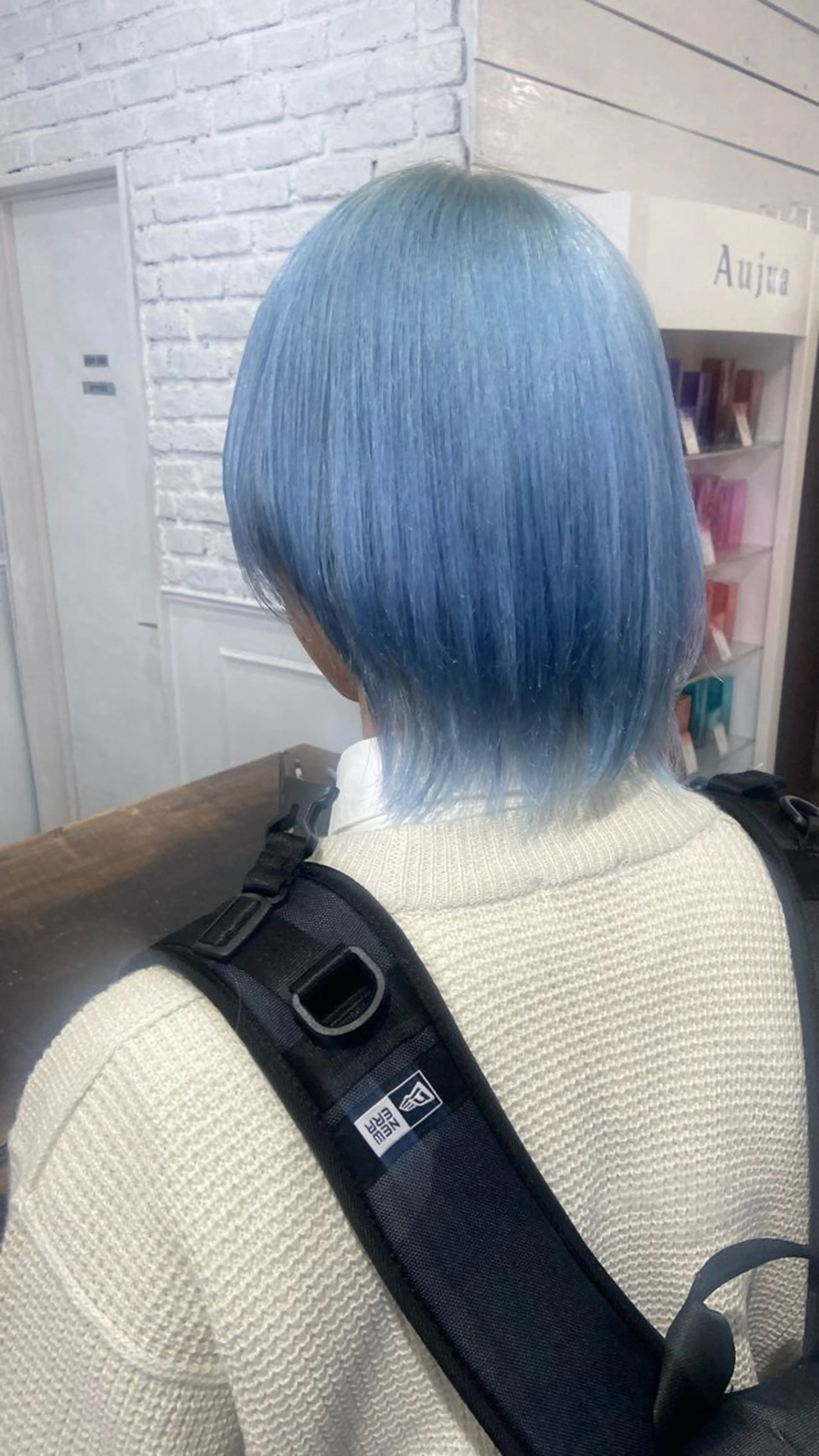 ミディアム カラー バレイヤージュ ミストバング ベージュカラー ブリーチ 抜きっぱなしブロンド ヘアカラー トリートメント SALOWIN札幌大通り所属・札幌ハイトーン/ ブリーチカラー/ドイのヘアスタイル