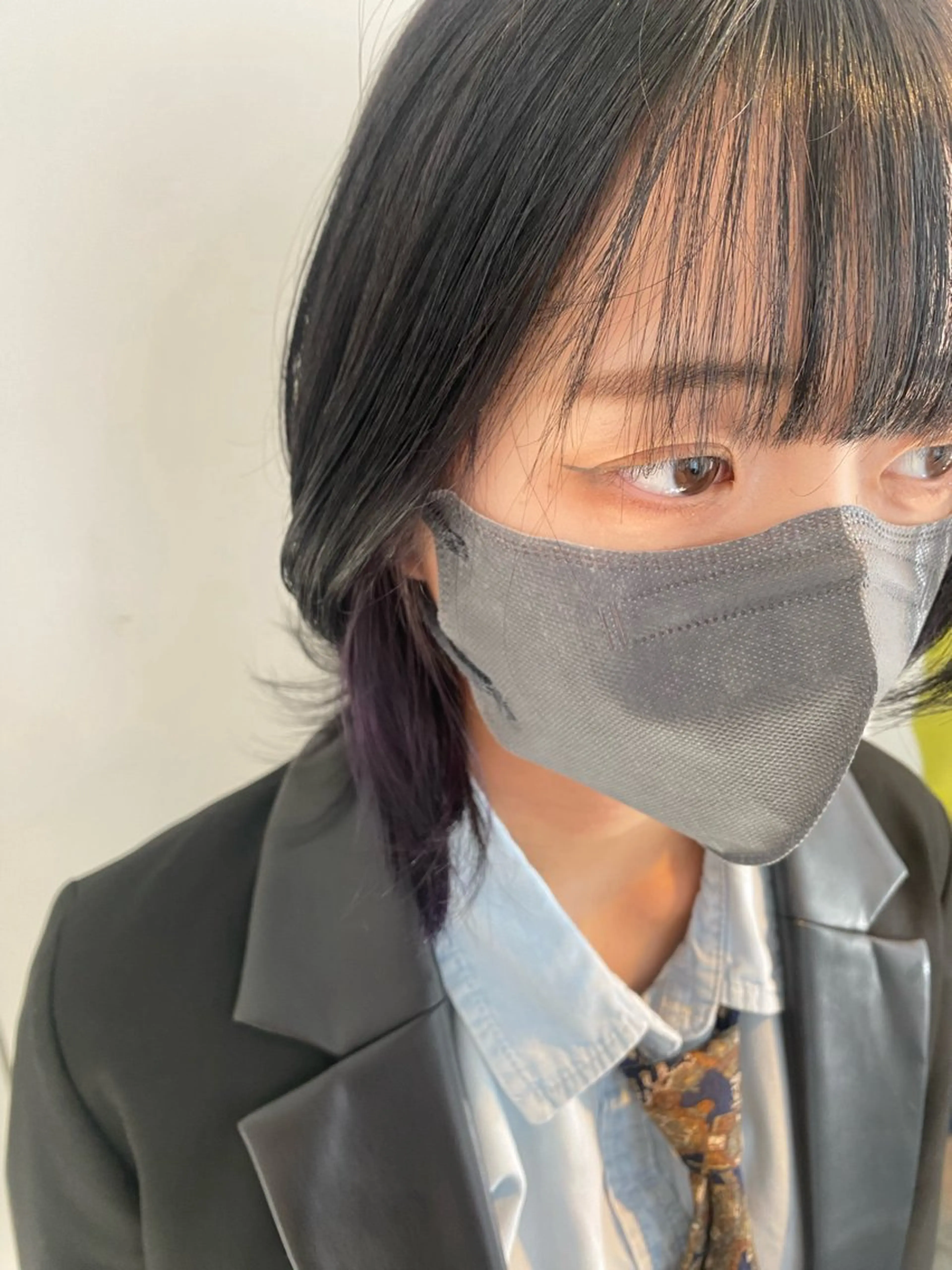 ミディアム ウルフカット カット ヘアカラー トリートメント SALOWIN銀座PAYⅡ店所属・GINZARay2 風本朱里🐥のヘアスタイル
