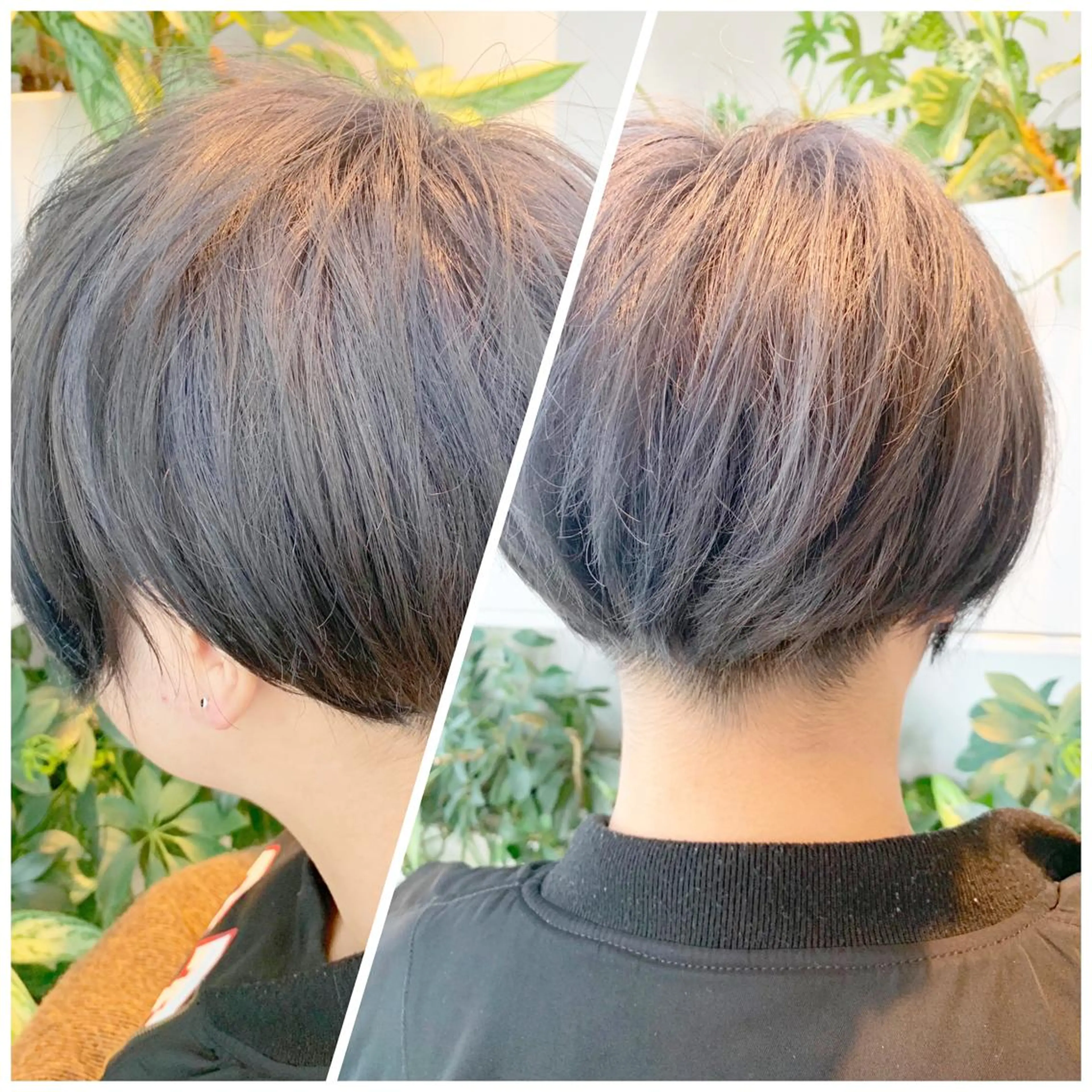 ショート カラー カット ヘアカラー トリートメント 東北No.1完全個室 💐梶谷社長のヘアスタイル